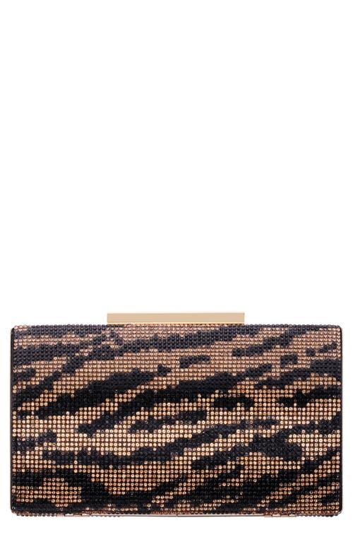 Nina Lea Frame Clutch in Gray Lyst