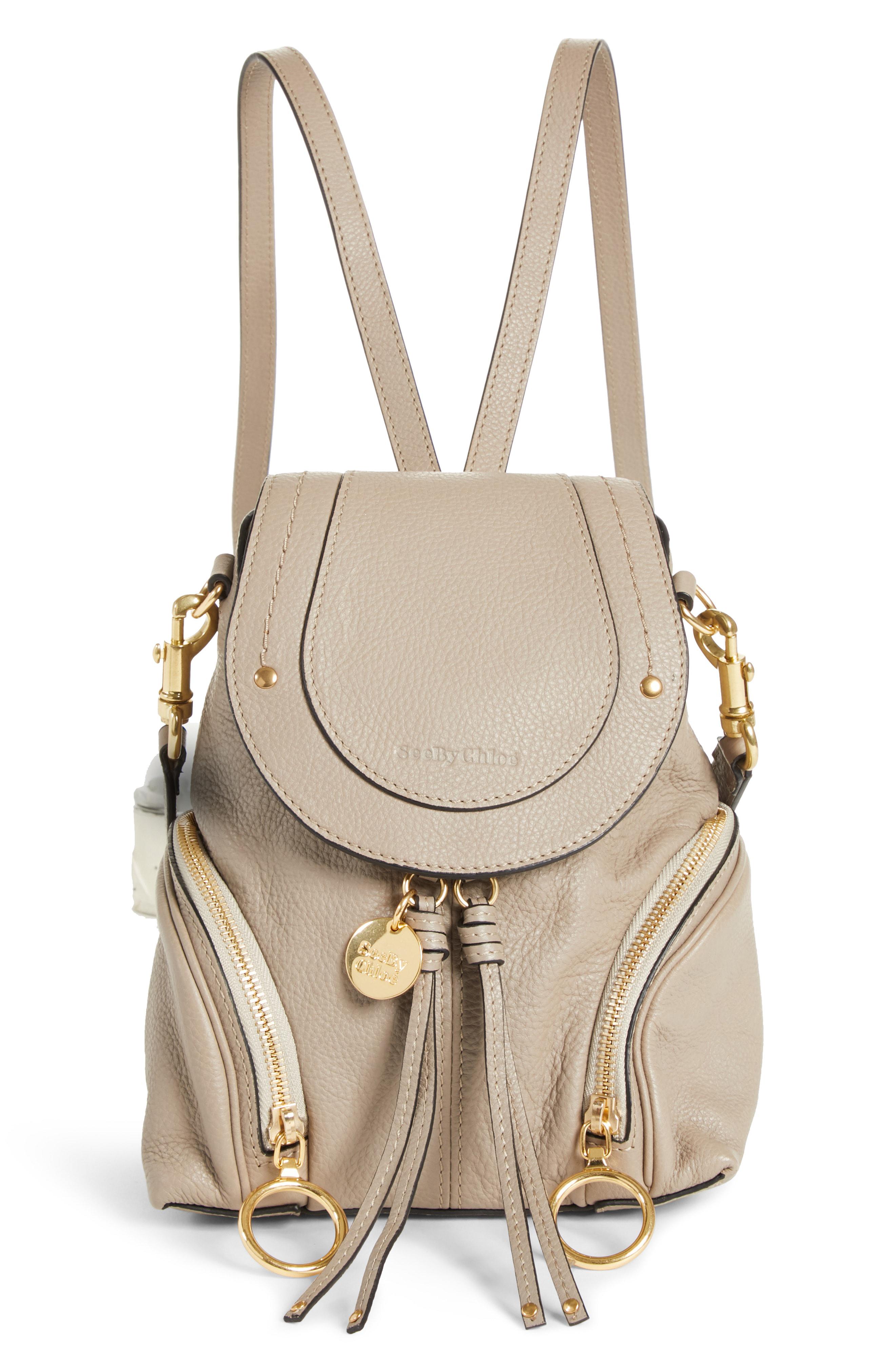 olga large leather backpack