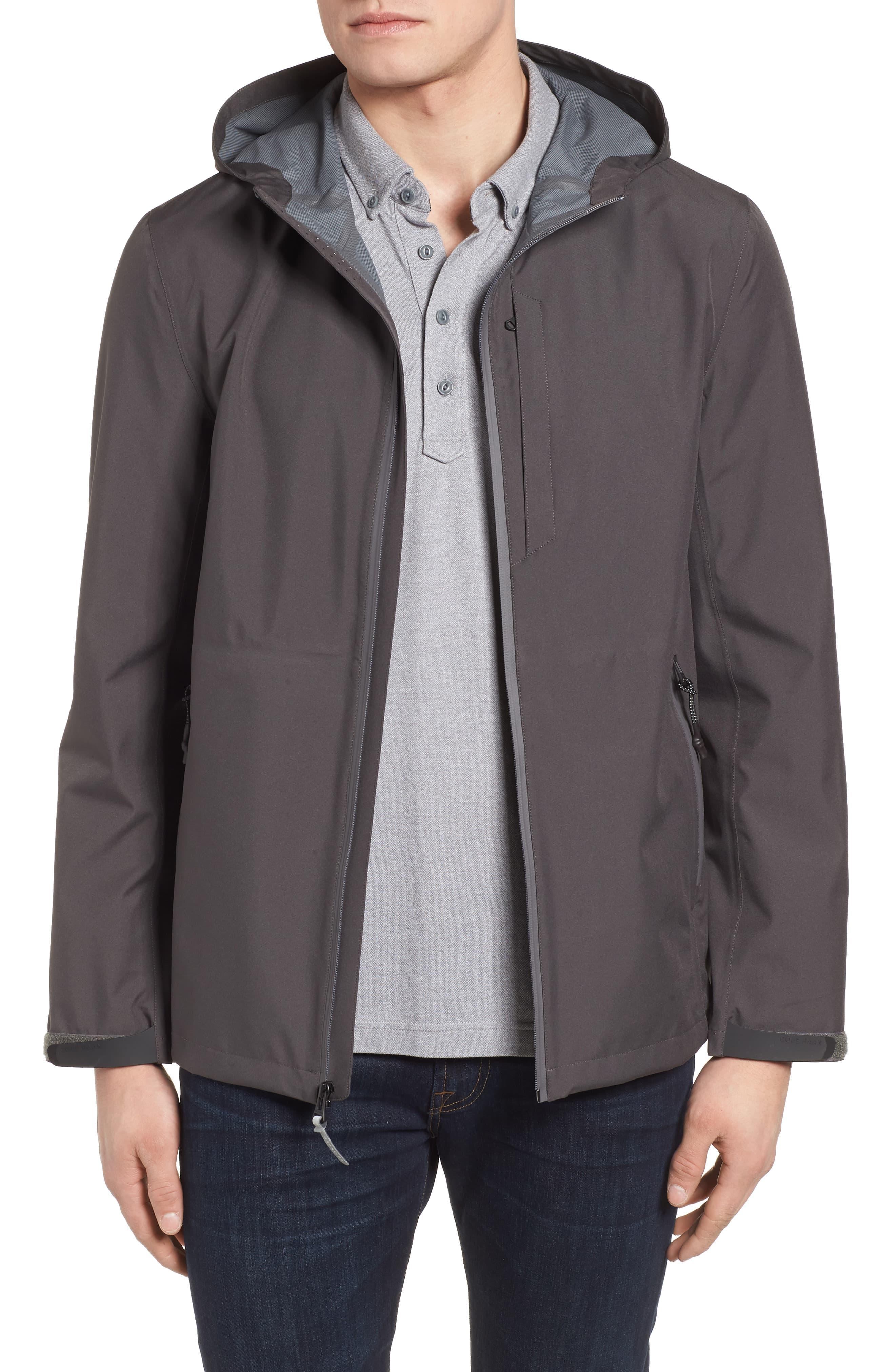 Cole Haan Seam Sealed Packable Jacket, Grey in Gray for Men Lyst
