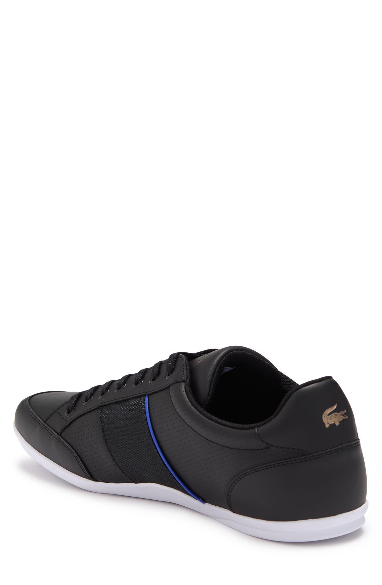 Lacoste Nivolor Leather Sneaker In Blk/blu At Nordstrom Rack in Black for  Men | Lyst