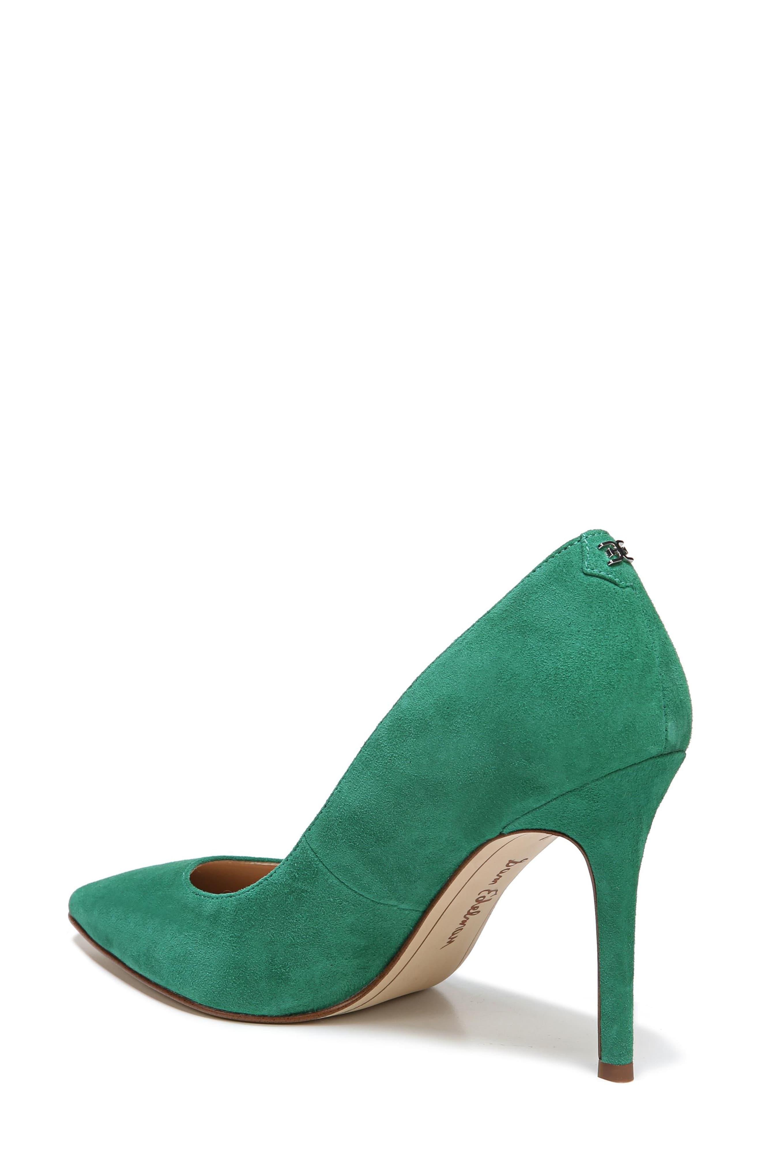 jade green pumps