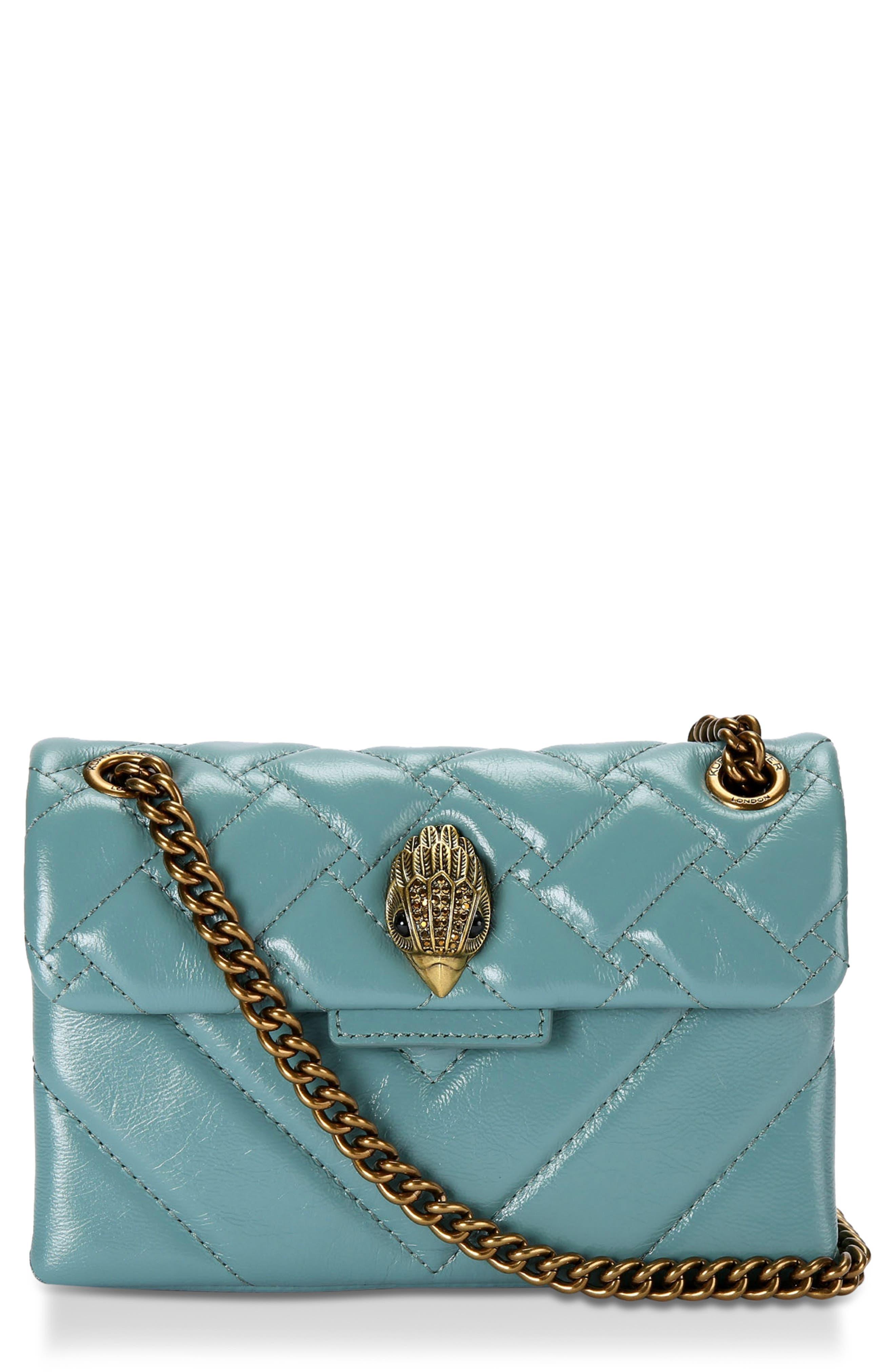 Kurt Geiger Mini Kensington Quilted Leather Crossbody Bag in Blue Lyst