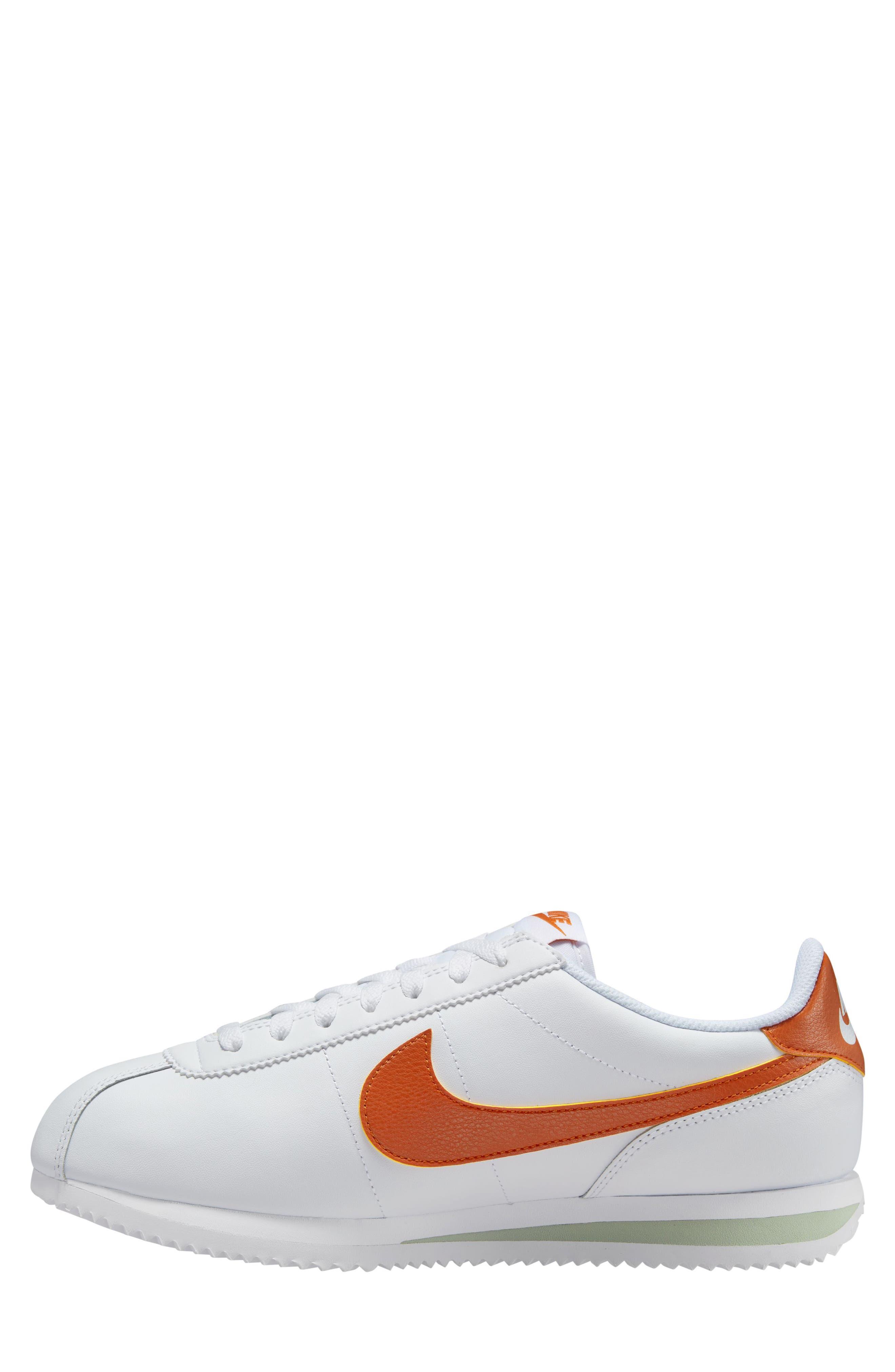 Nike Cortez White Campfire Orange