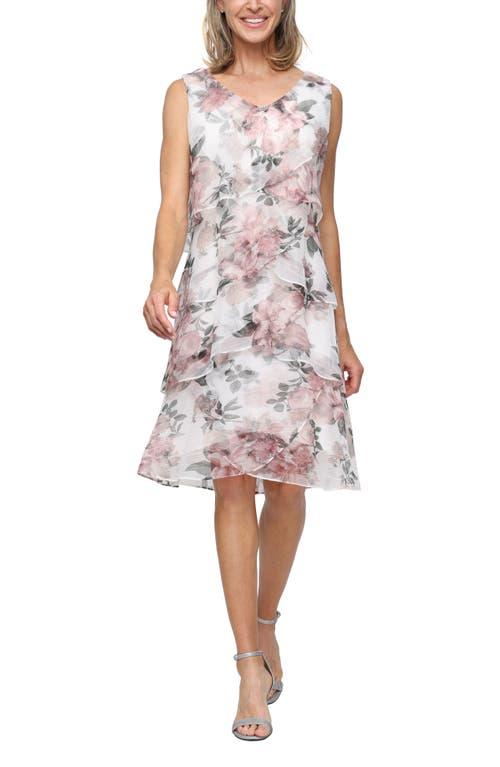 Slny Embellished Sl Fashions Embellished Shift Dress And Jacket Embellished  Tiered Chiffon Dress Capelet