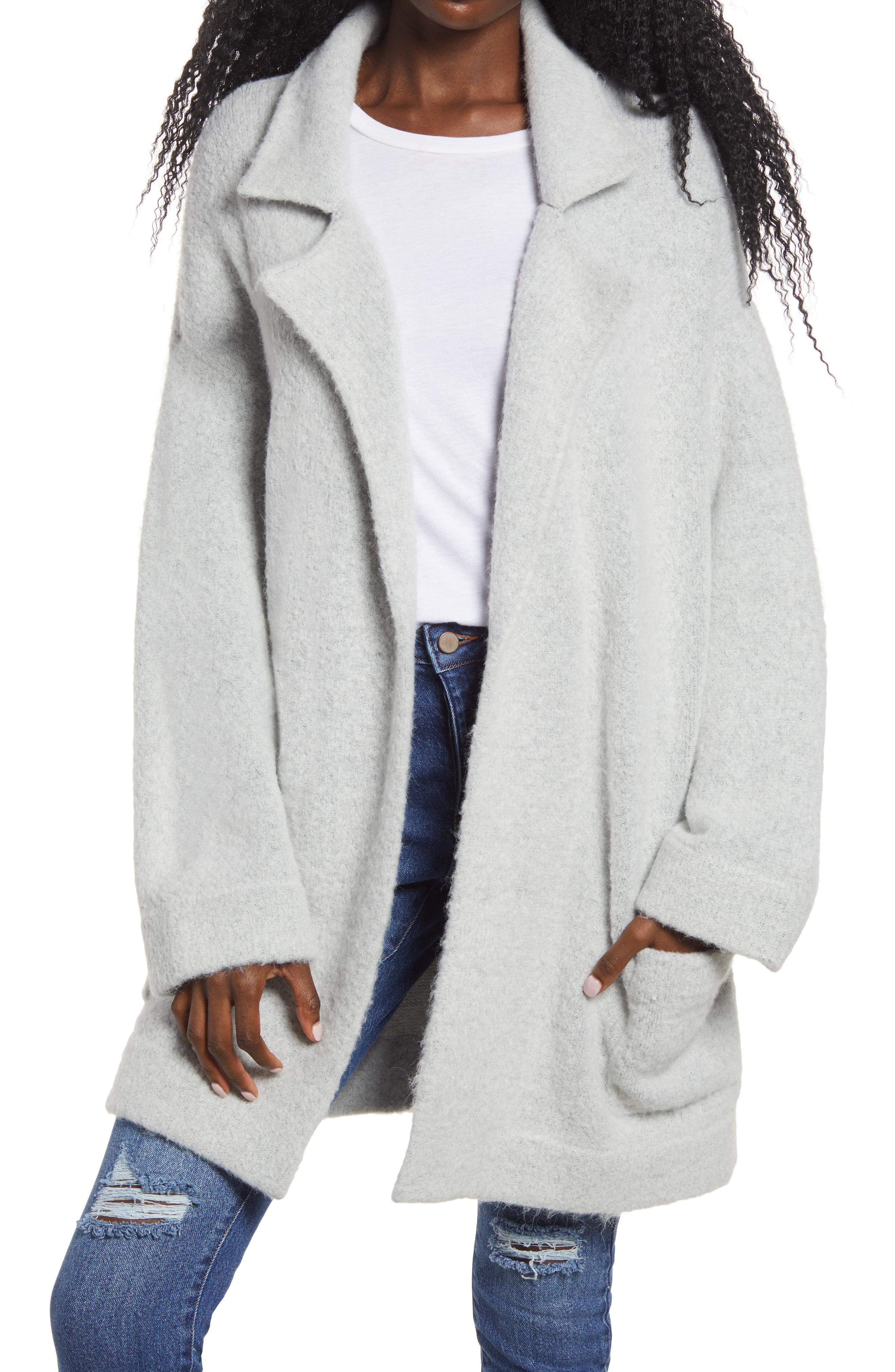 grey wrap jumper