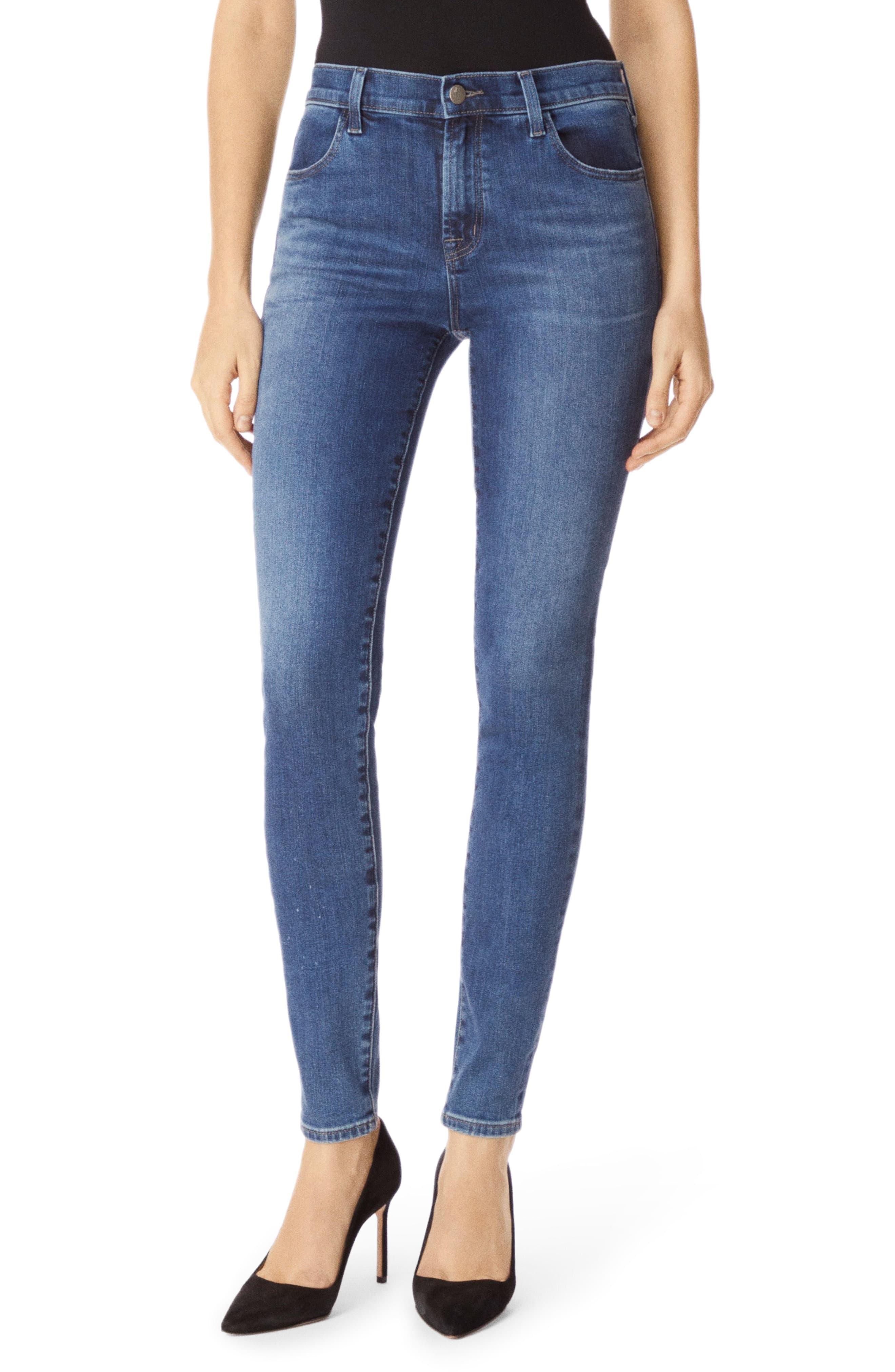 J Brand Denim Maria High Waist Skinny Jeans in Blue - Lyst