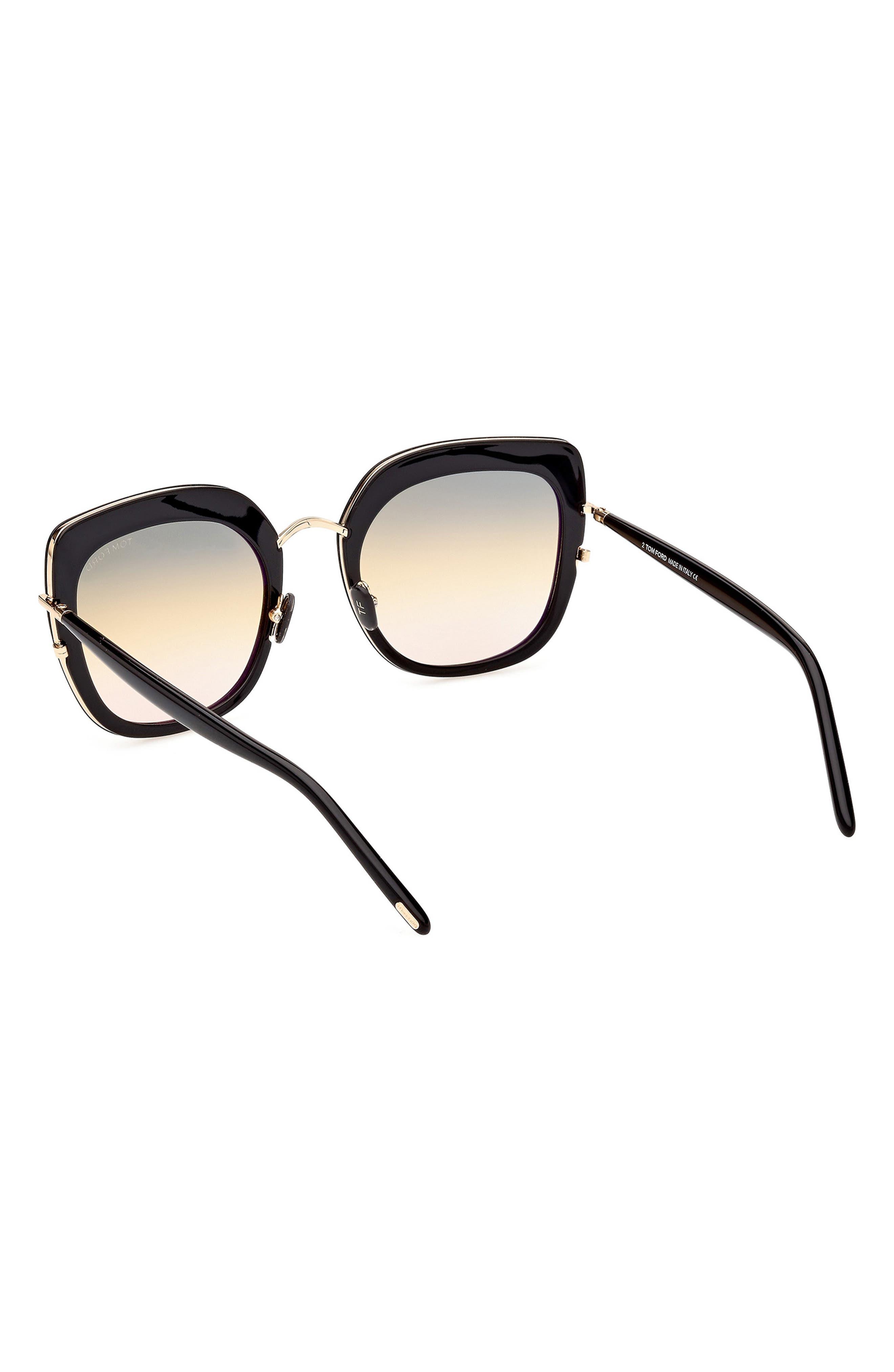 Tom Ford Virginia 55mm Gradient Square Sunglasses | Lyst