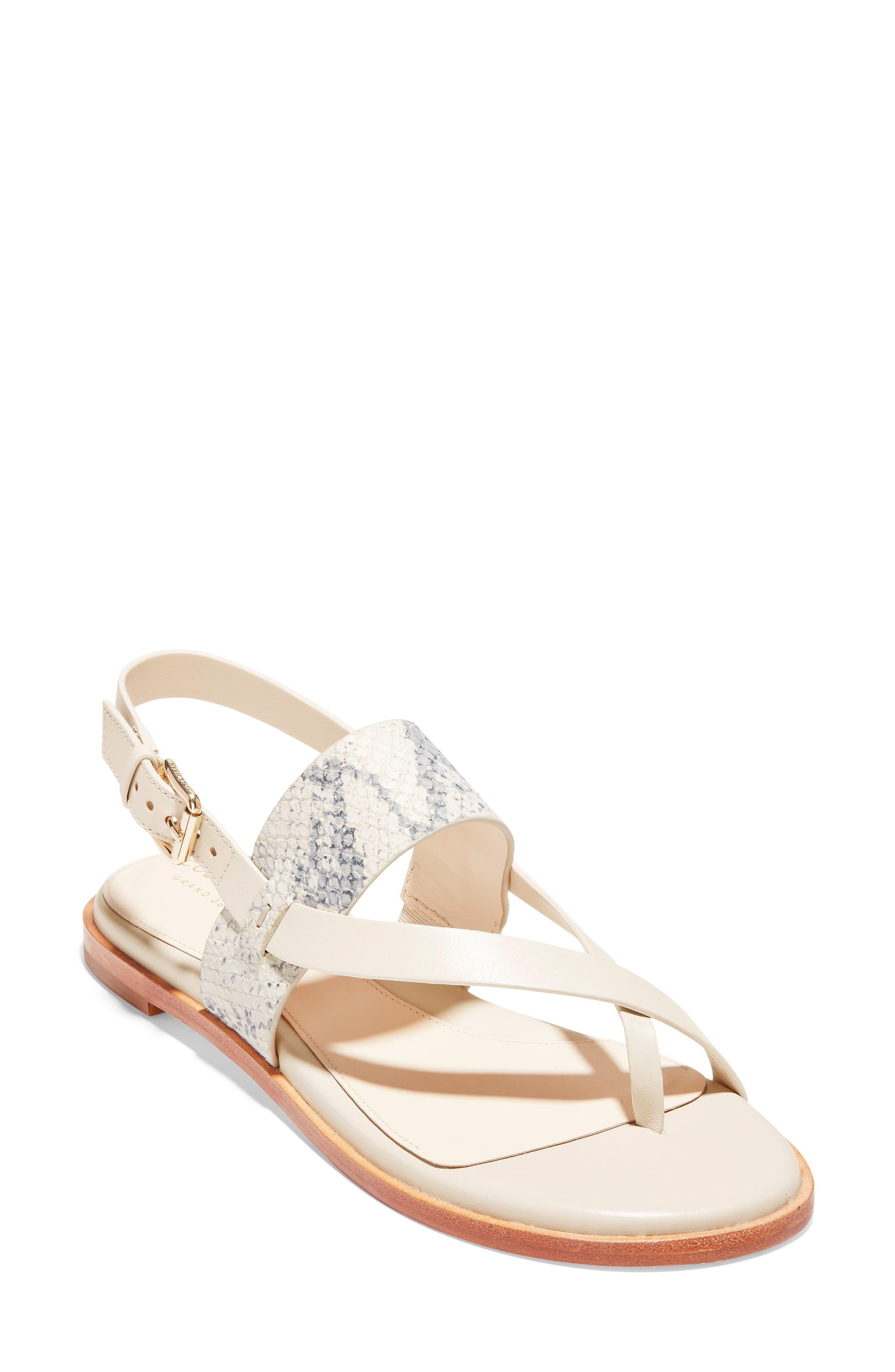 Cole Haan Leather Anica Sandal in White - Lyst