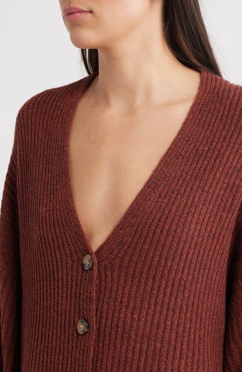 French Connection Babysoft Rib Button Front Long Sleeve Sweater Dress in  Red | Lyst