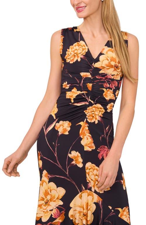 open lace back dress Blurred Floral Print Mini Dress | Akemi main image 0