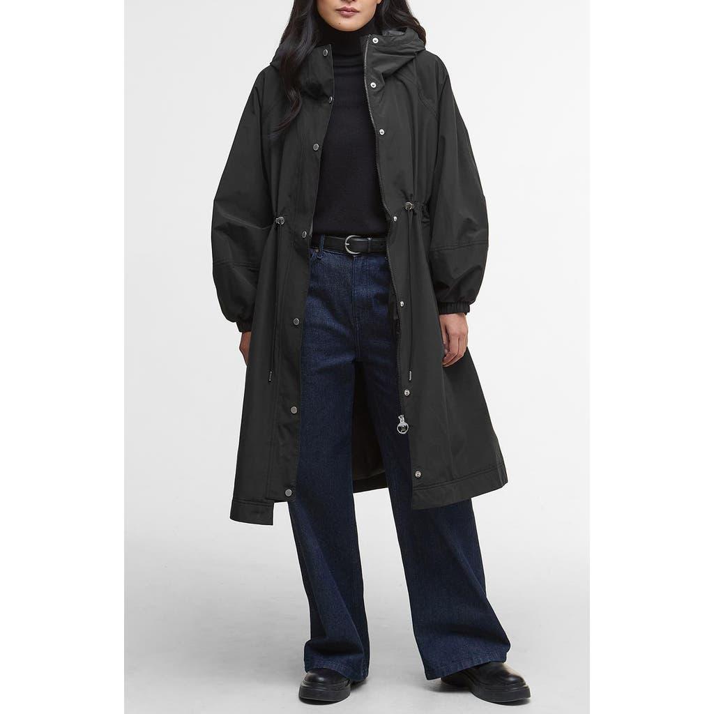 Barbour Sidney Longline Waterproof Jacket in Black | Lyst