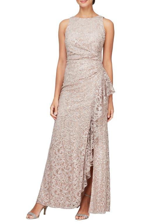 strapless open back dress Alex Chiffon Maxi Dress / Blue | Meshki main image 0