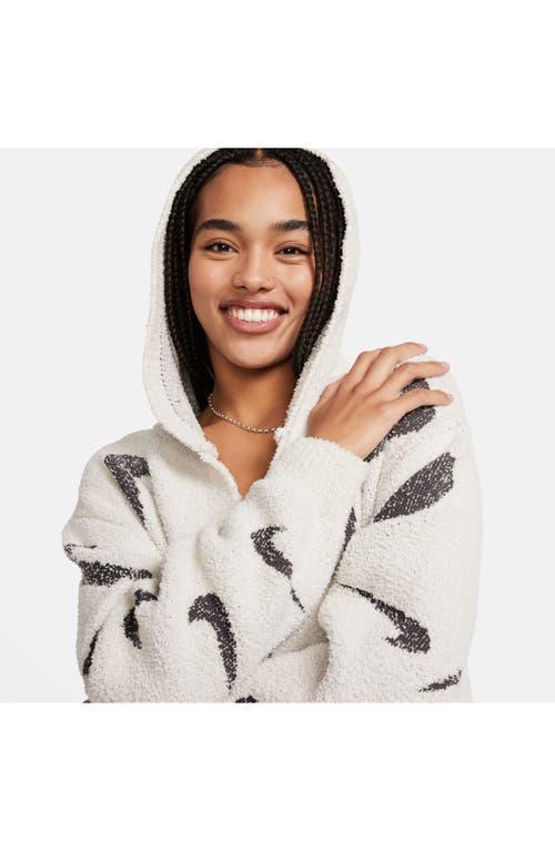 white fuzzy nike hoodie