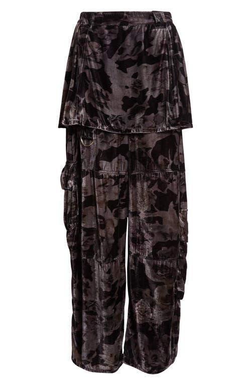 Collina Strada Lawn Plaid Skirt Overlay Cargo Pants in Black Lyst