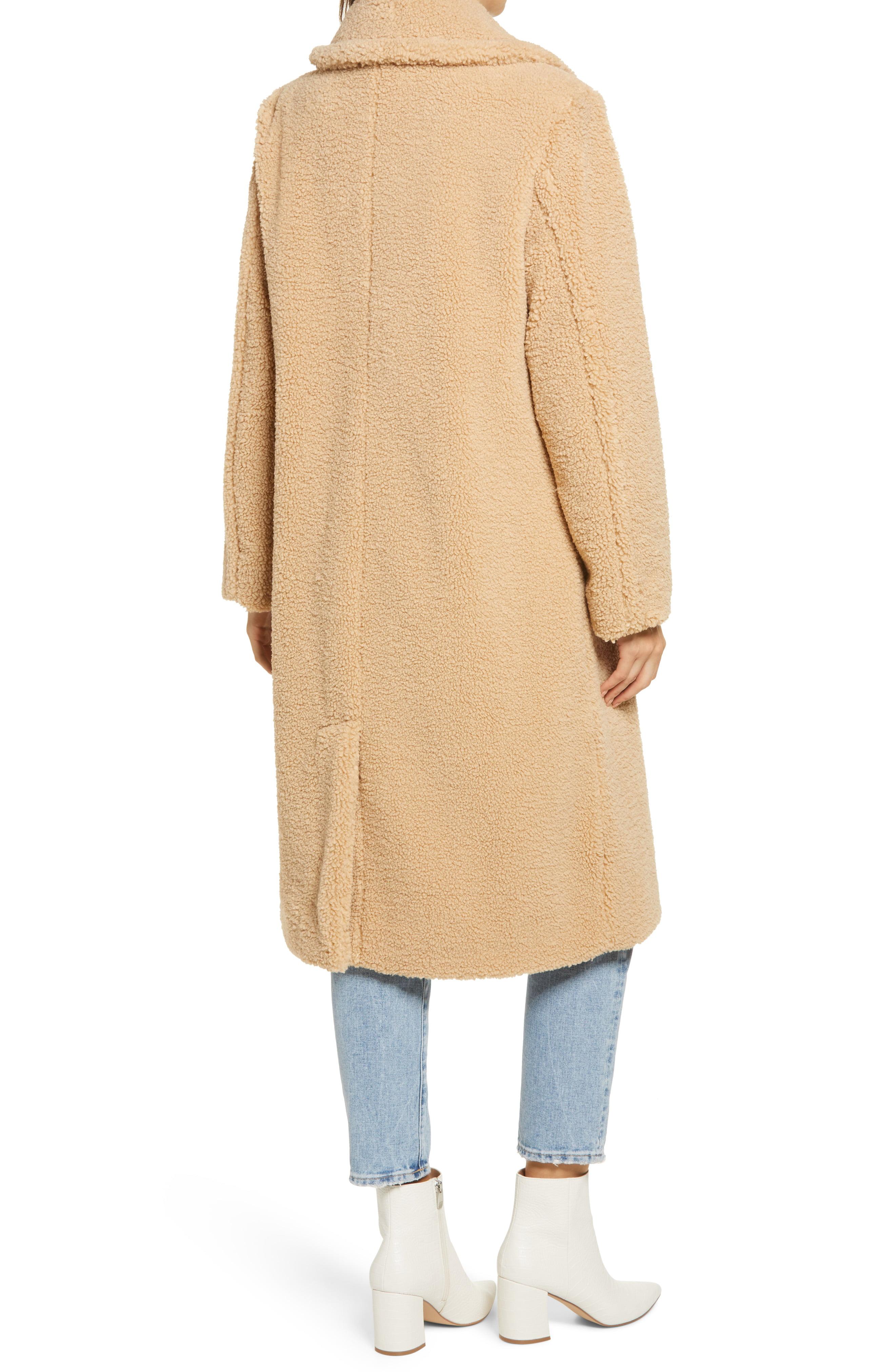 Sanctuary Teddy Bear Faux Shearling Coat in Camel (Natural) - Lyst