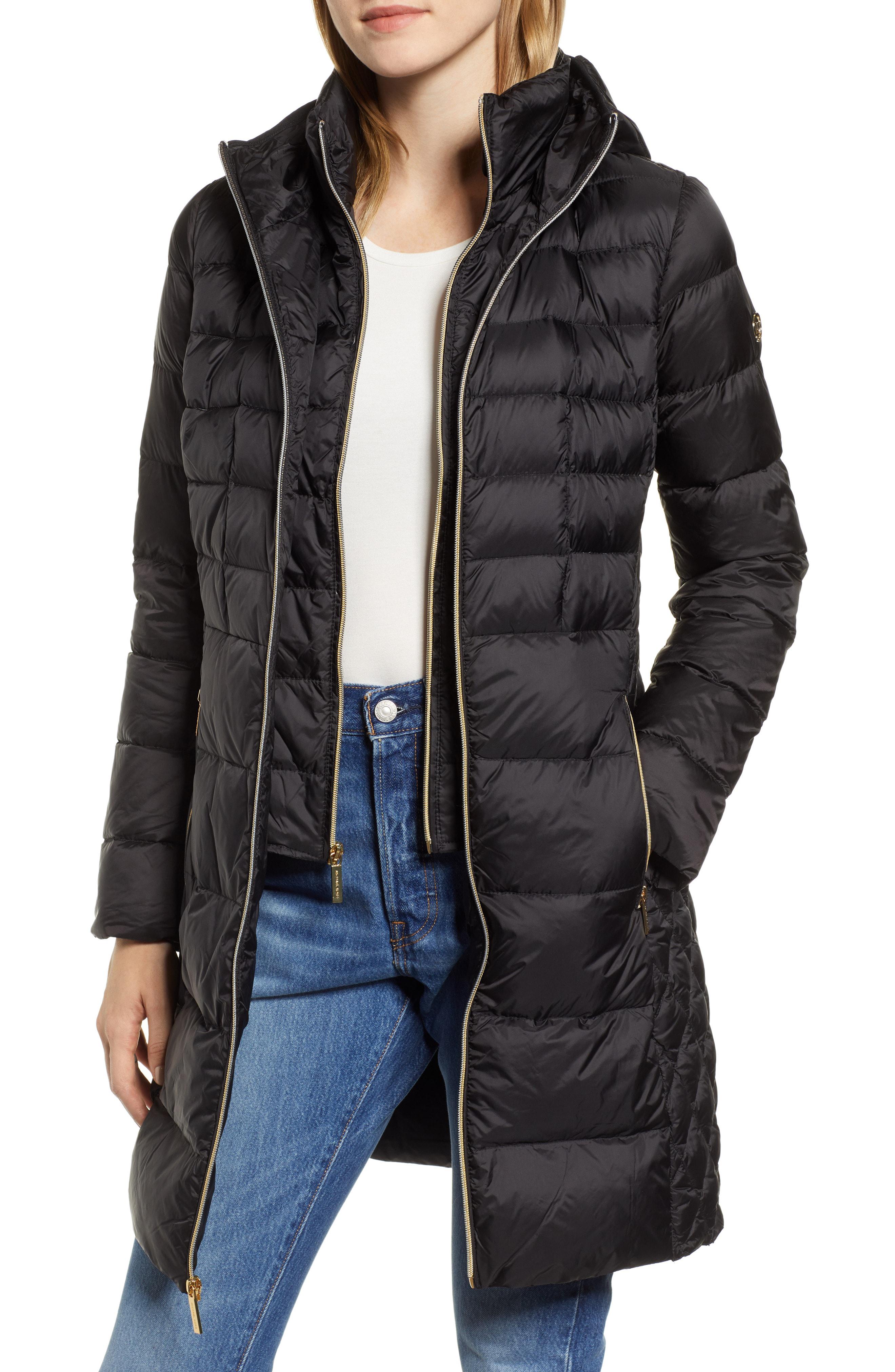 MICHAEL Michael Kors Packable Hooded Down Parka With Vest Inset in