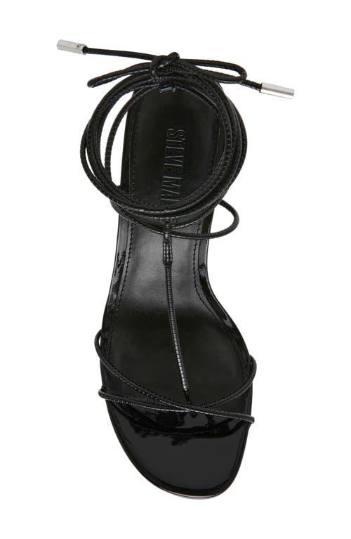 【レディース】Steve Madden Temptation Strappy サンダル TEMPTATION Black Strappy Lace-Up Stiletto Heel | Women's