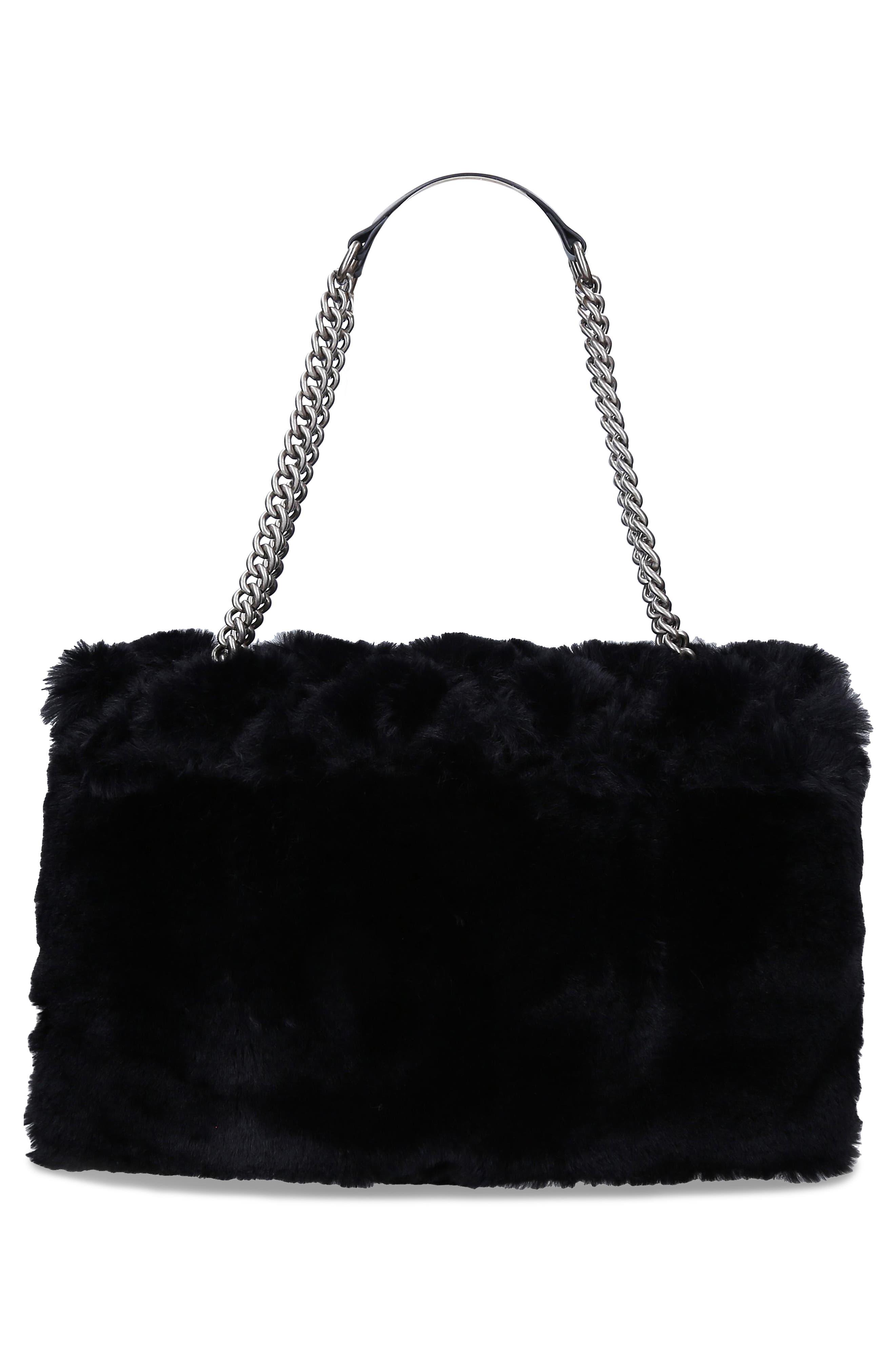 KURT GEIGER LONDON Kensington Faux Fur XXL Shoulder Bag