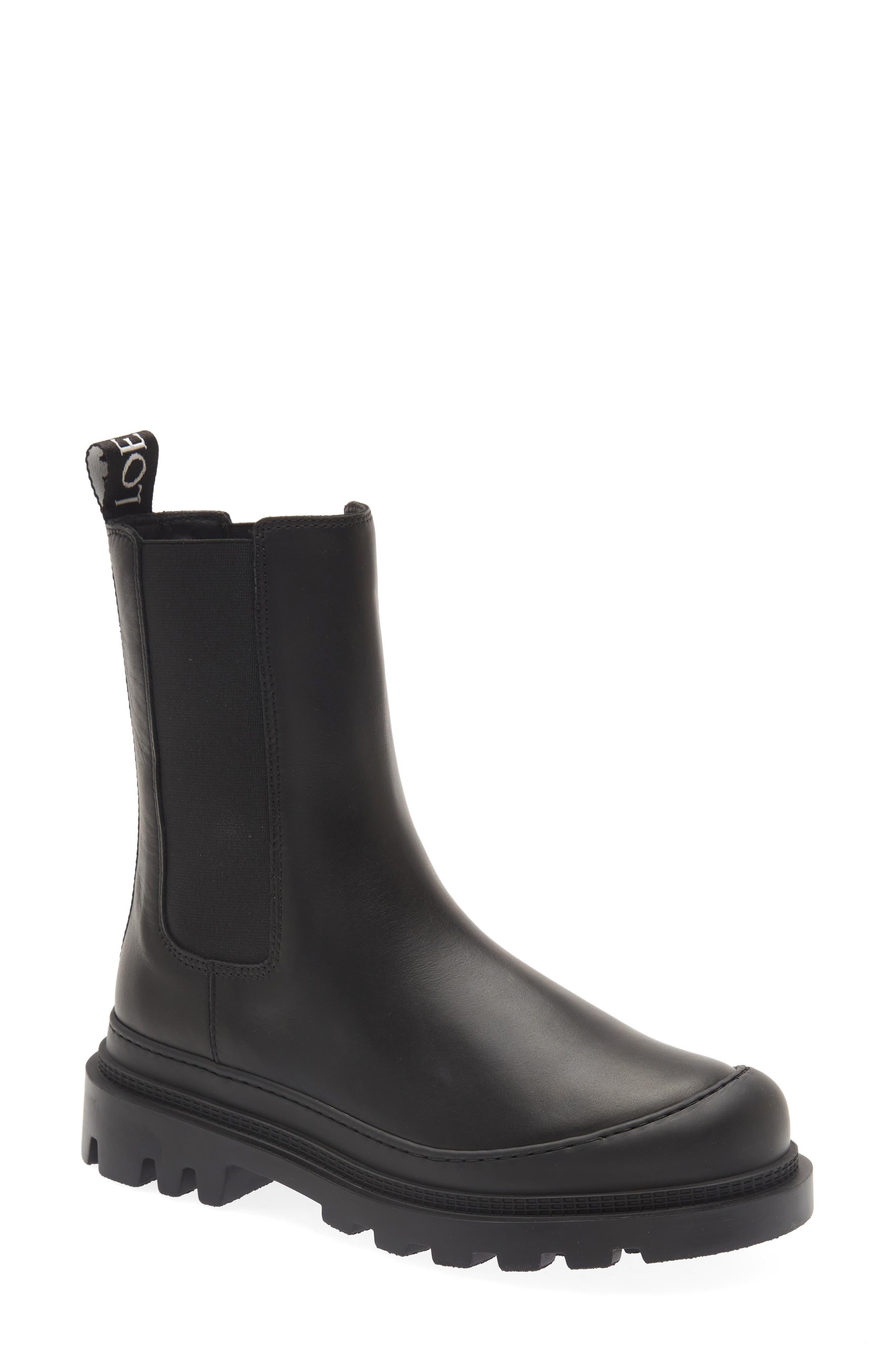 Loewe Lug Sole Chelsea Boot in Black Lyst