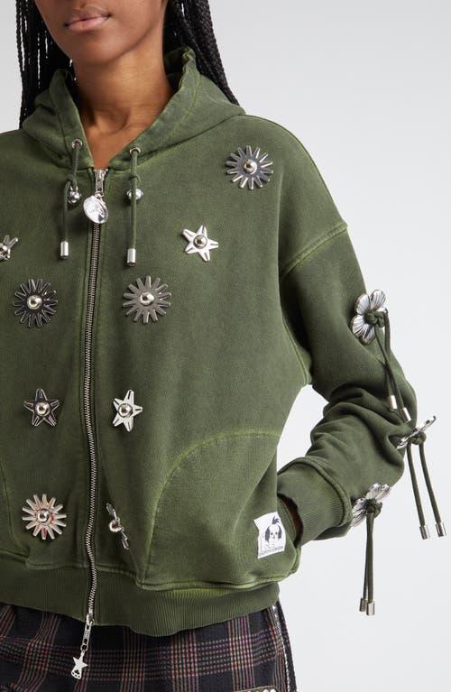 Chopova Lowena Dallas Sweatshirt Hoodie in Green | Lyst