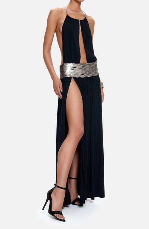 hem mesh dress Bow Tie Ruched Asymmetrical Hem Mesh Cami Dress, Black / XS