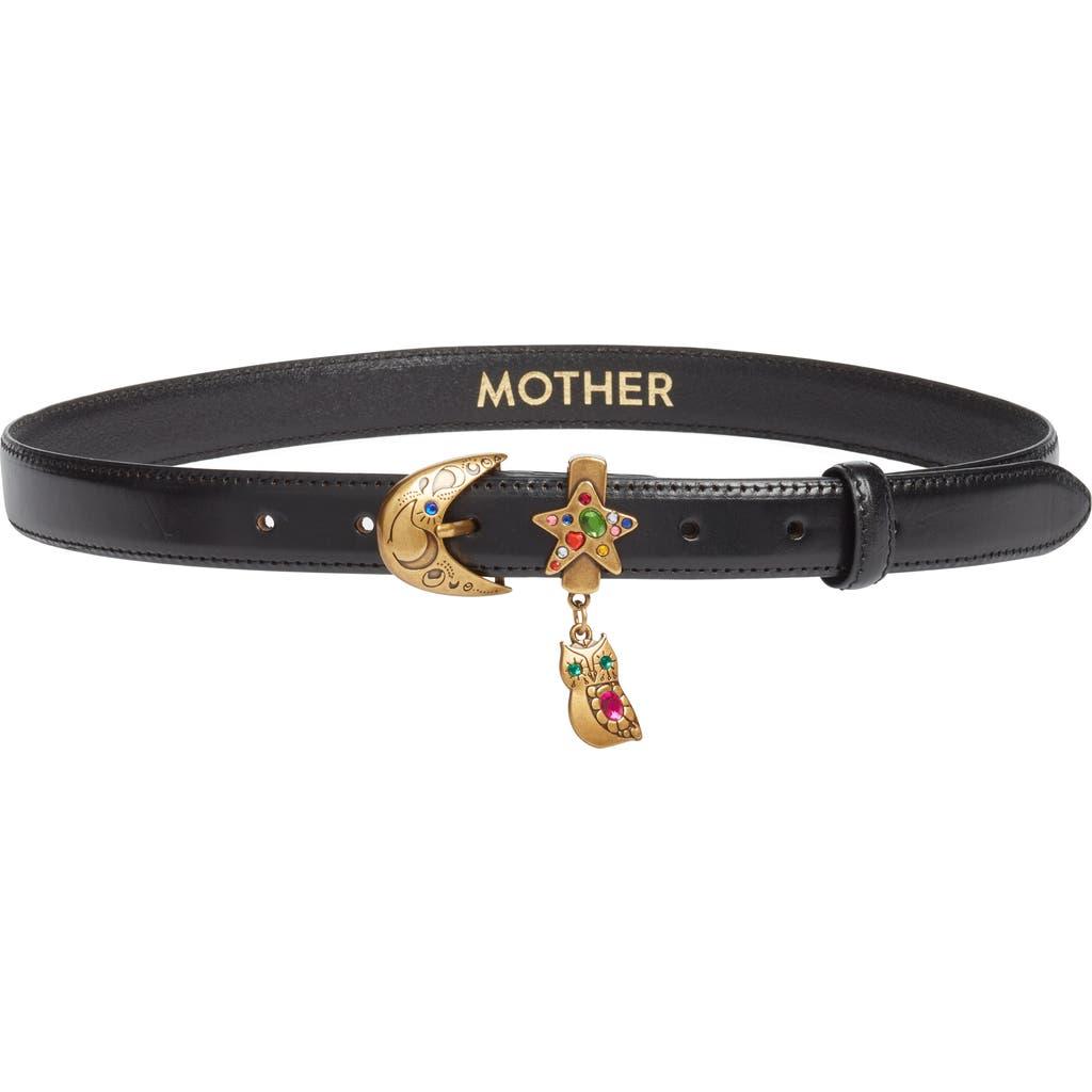 MOTHER Charm School leather belt The Charm School - Brown | MOTHER DENIM main image 4