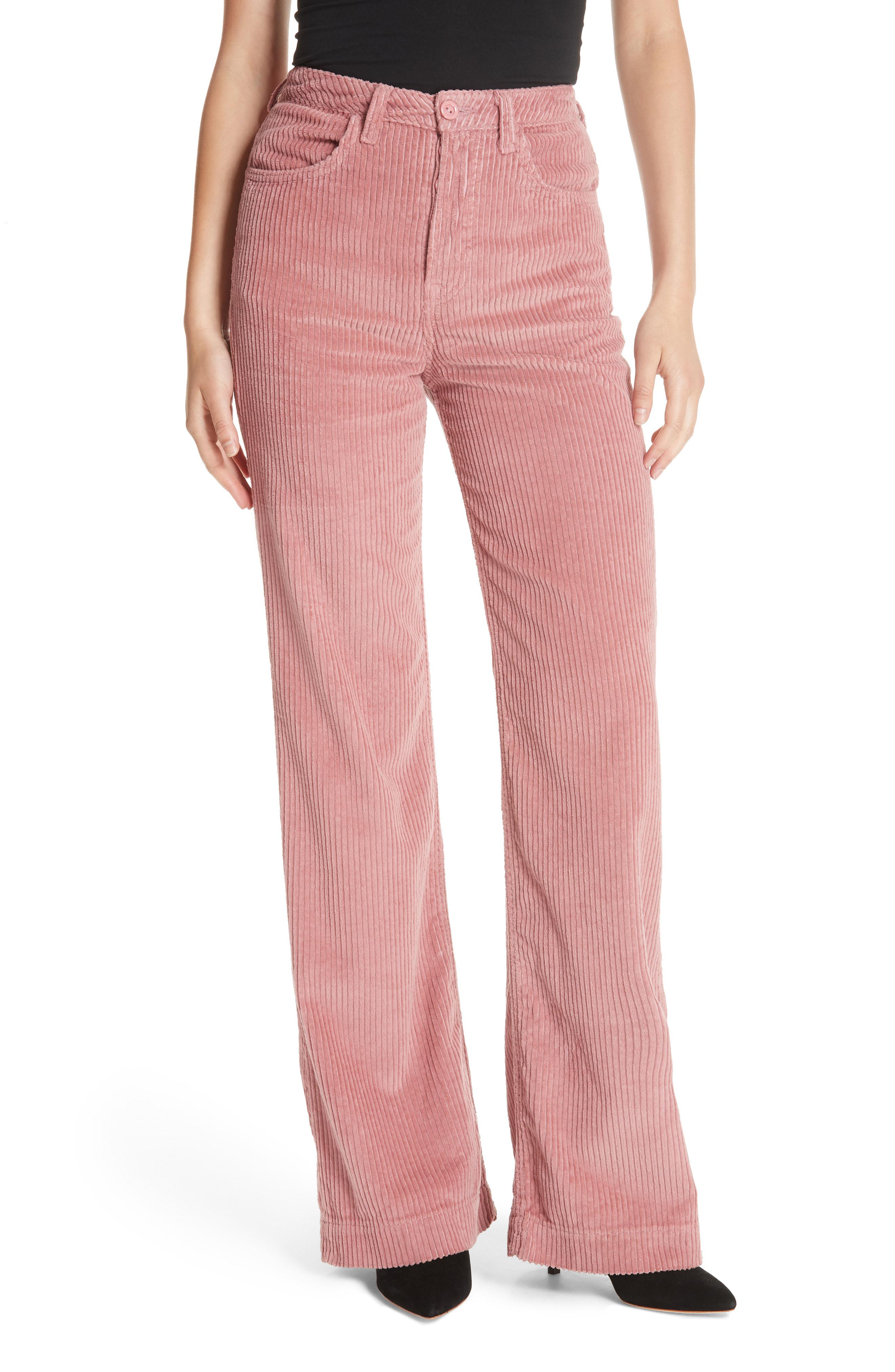 pink corduroy pants