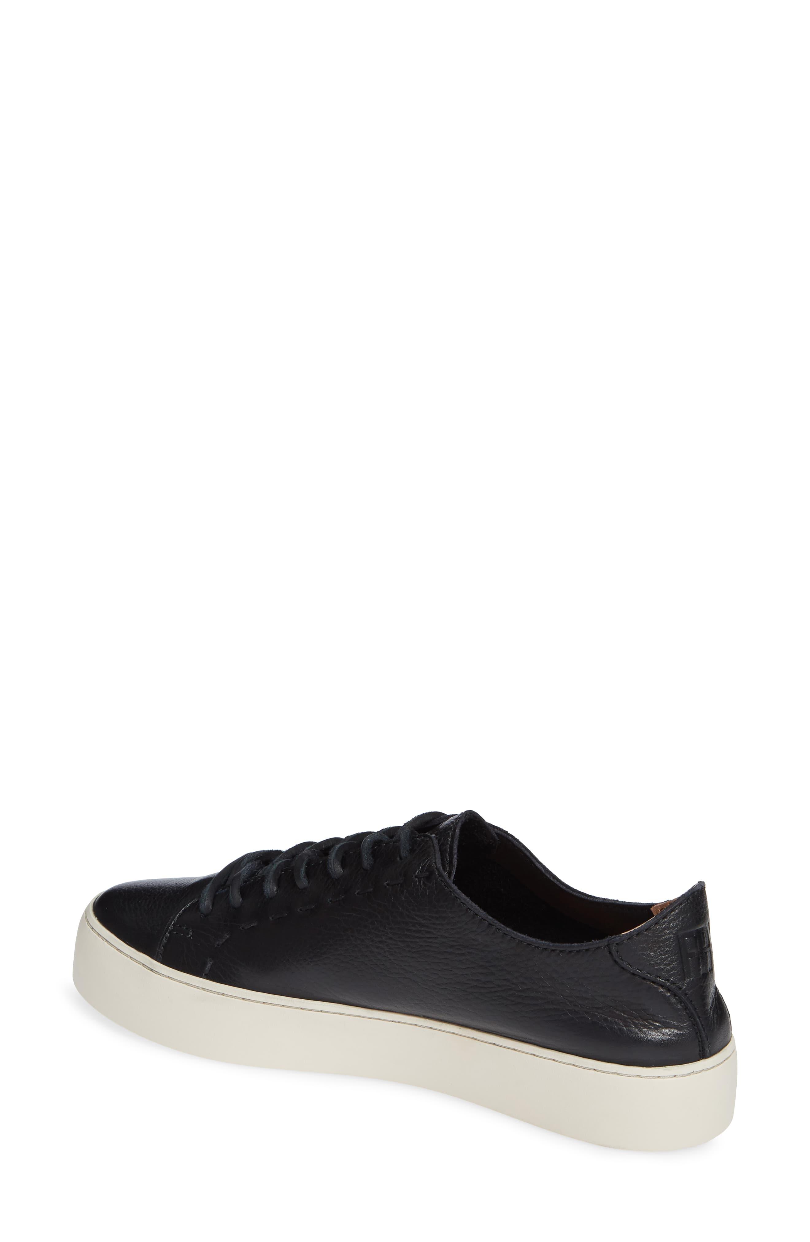 frye lena zip low black