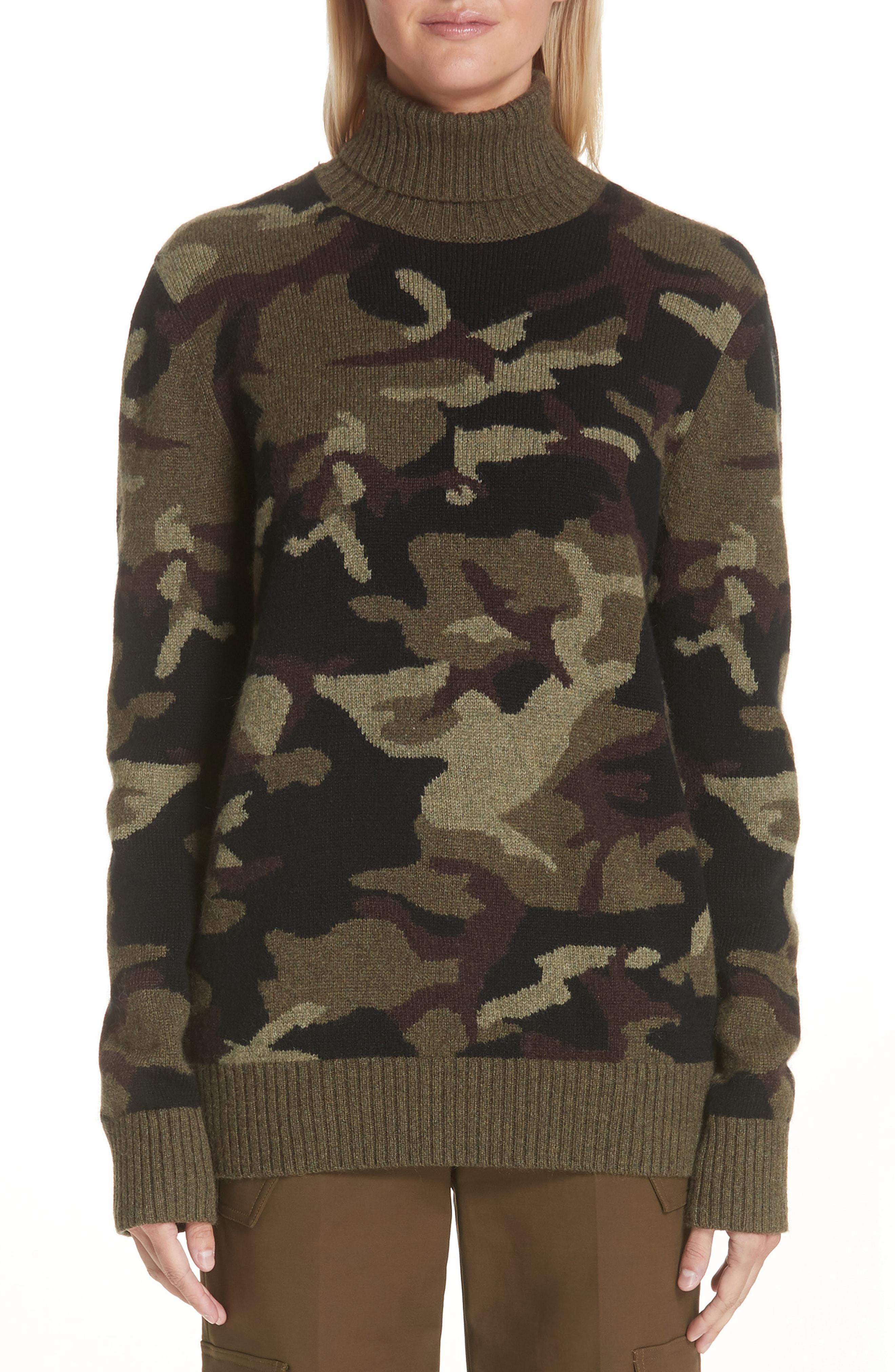 camo cashmere sweater