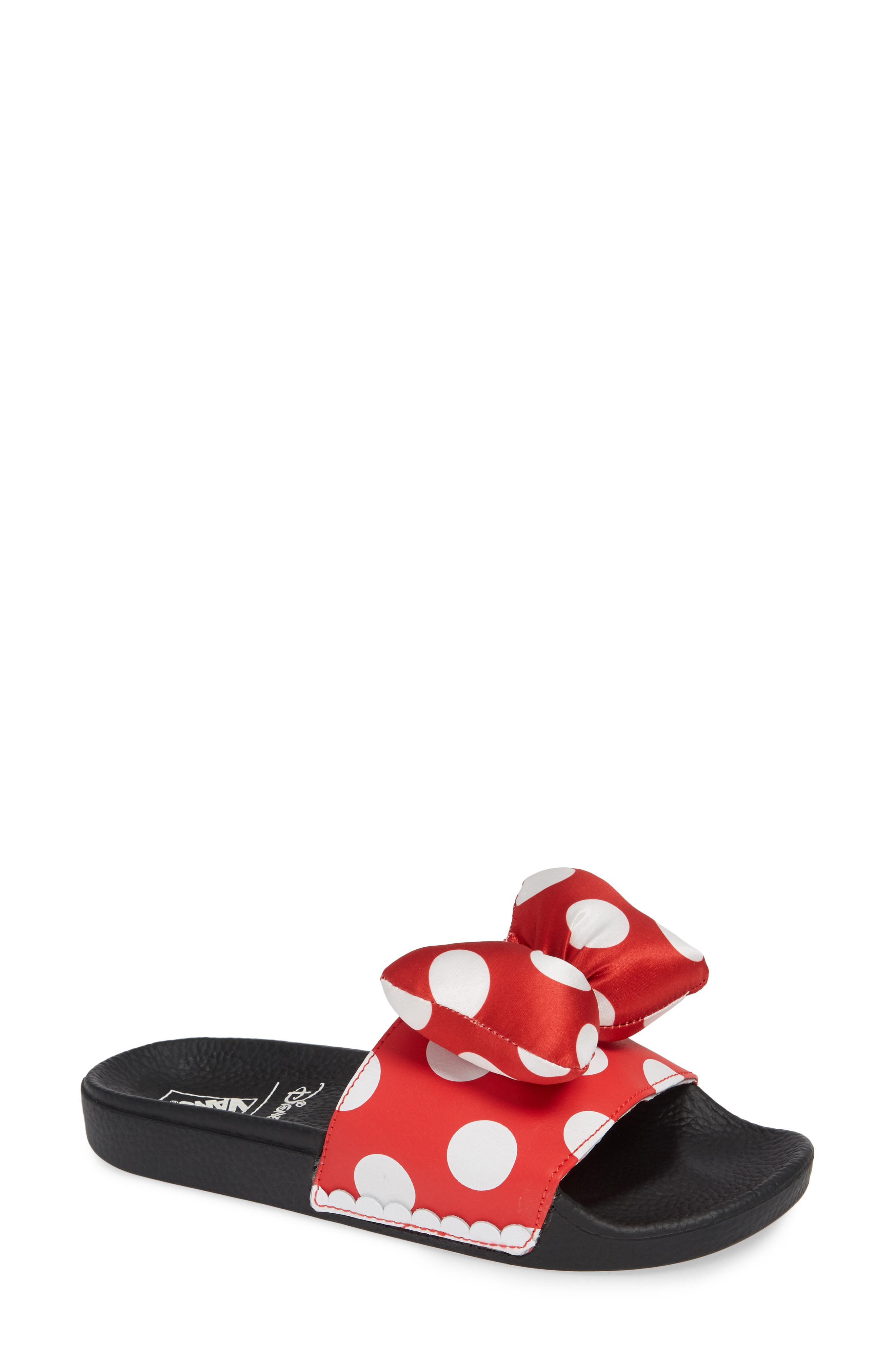 vans minnie mouse slides