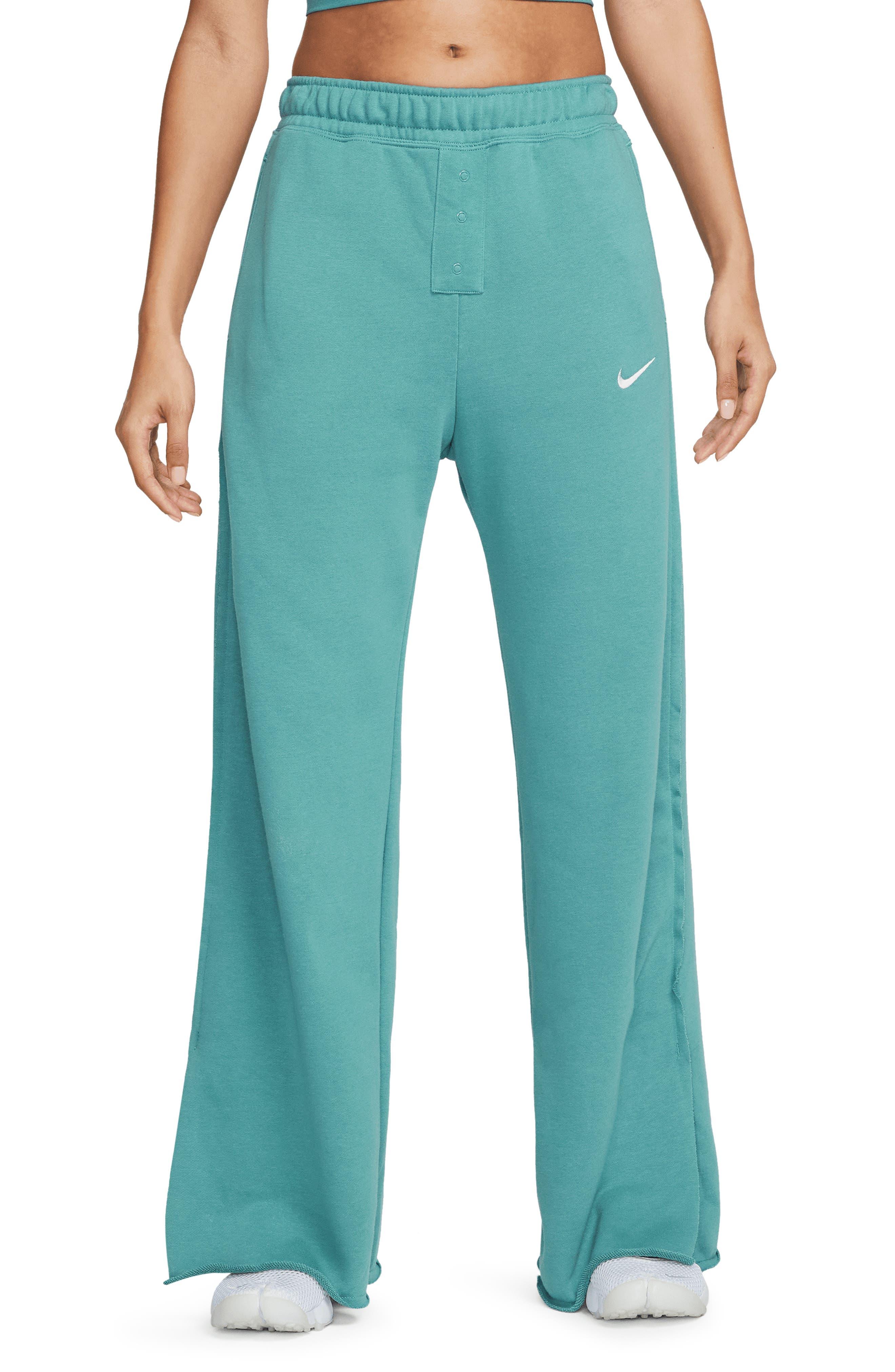 Nike Sportswear Everyday Modern High Waist Fleece Open Hem Sweatpants in  Blue | Lyst