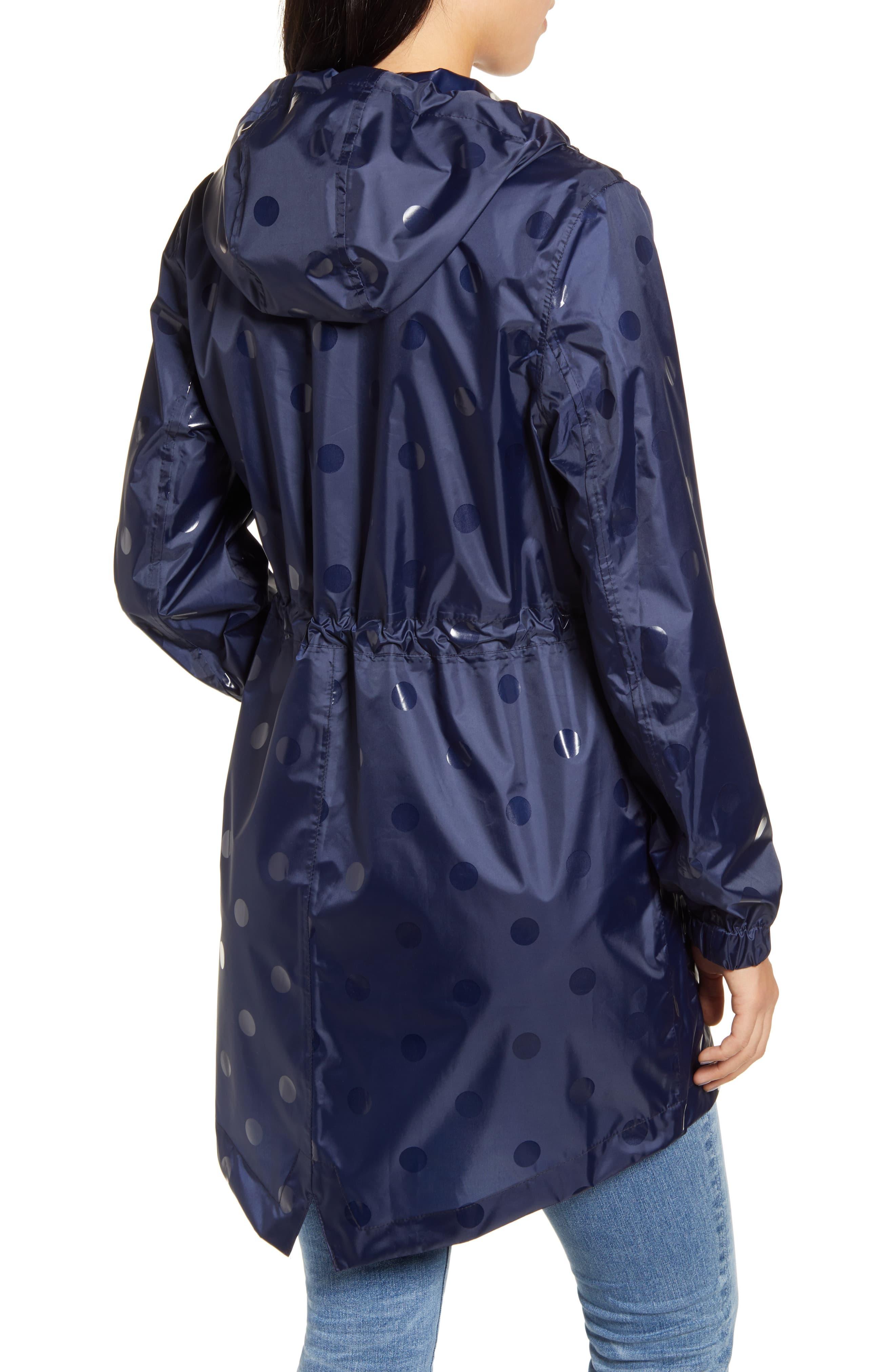 Joules Right As Rain Golightly Packable Waterproof Hooded Jacket, Blue