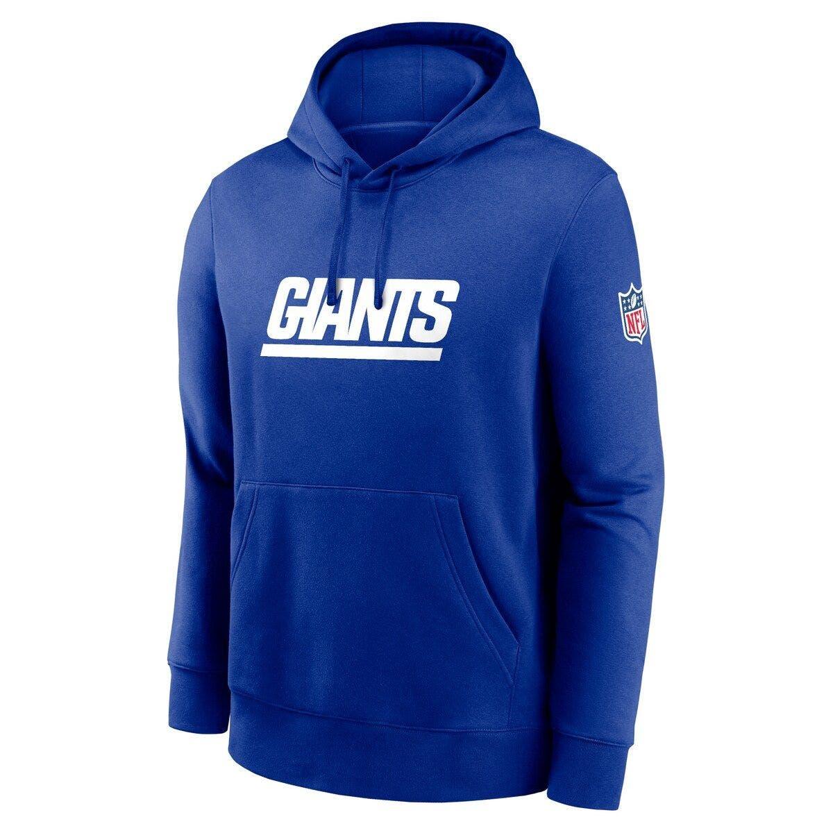 New York Giants Nike Side Line Therma Hoodie - Youth