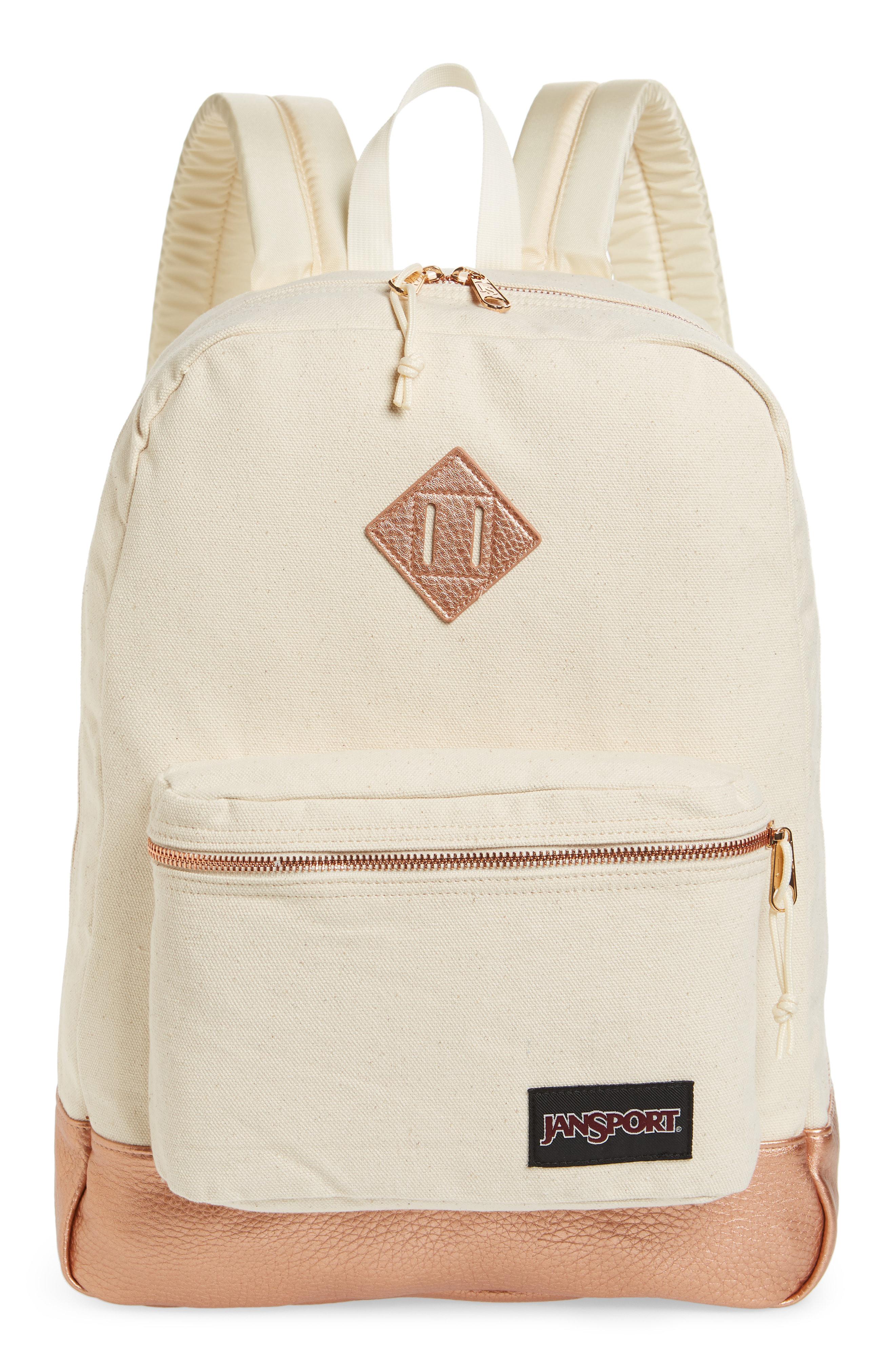 jansport rose gold