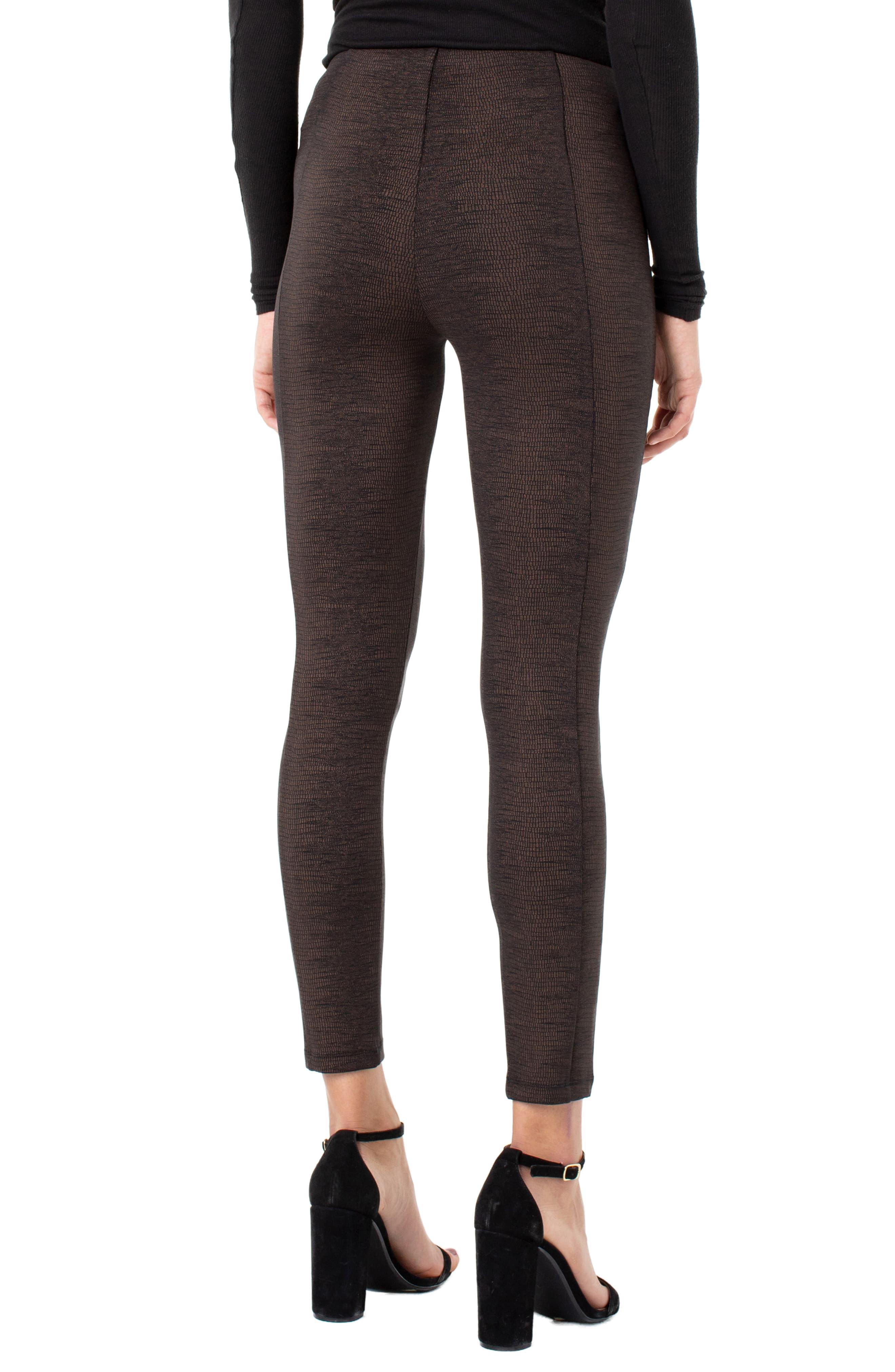 Liverpool Jeans Company Reese Pull-on Leggings in Copper/ Black (Black ...