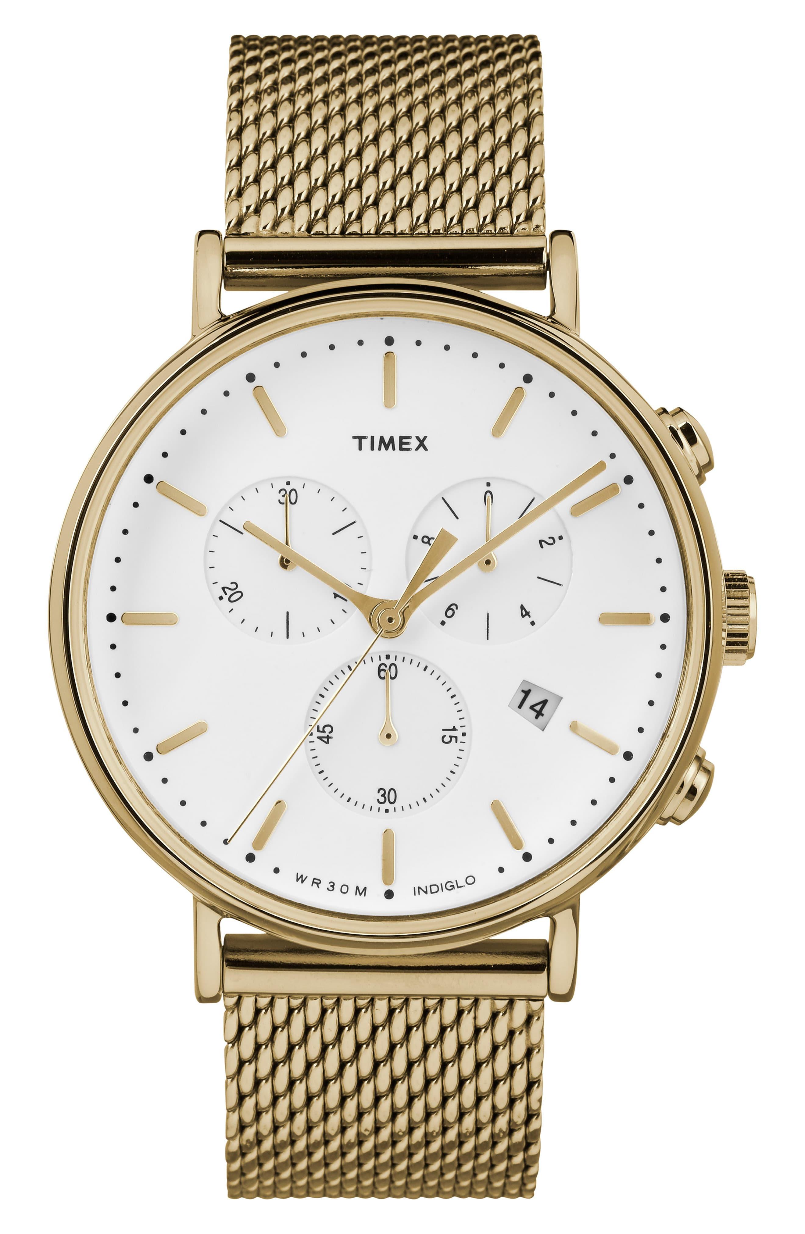timex fairfield gold