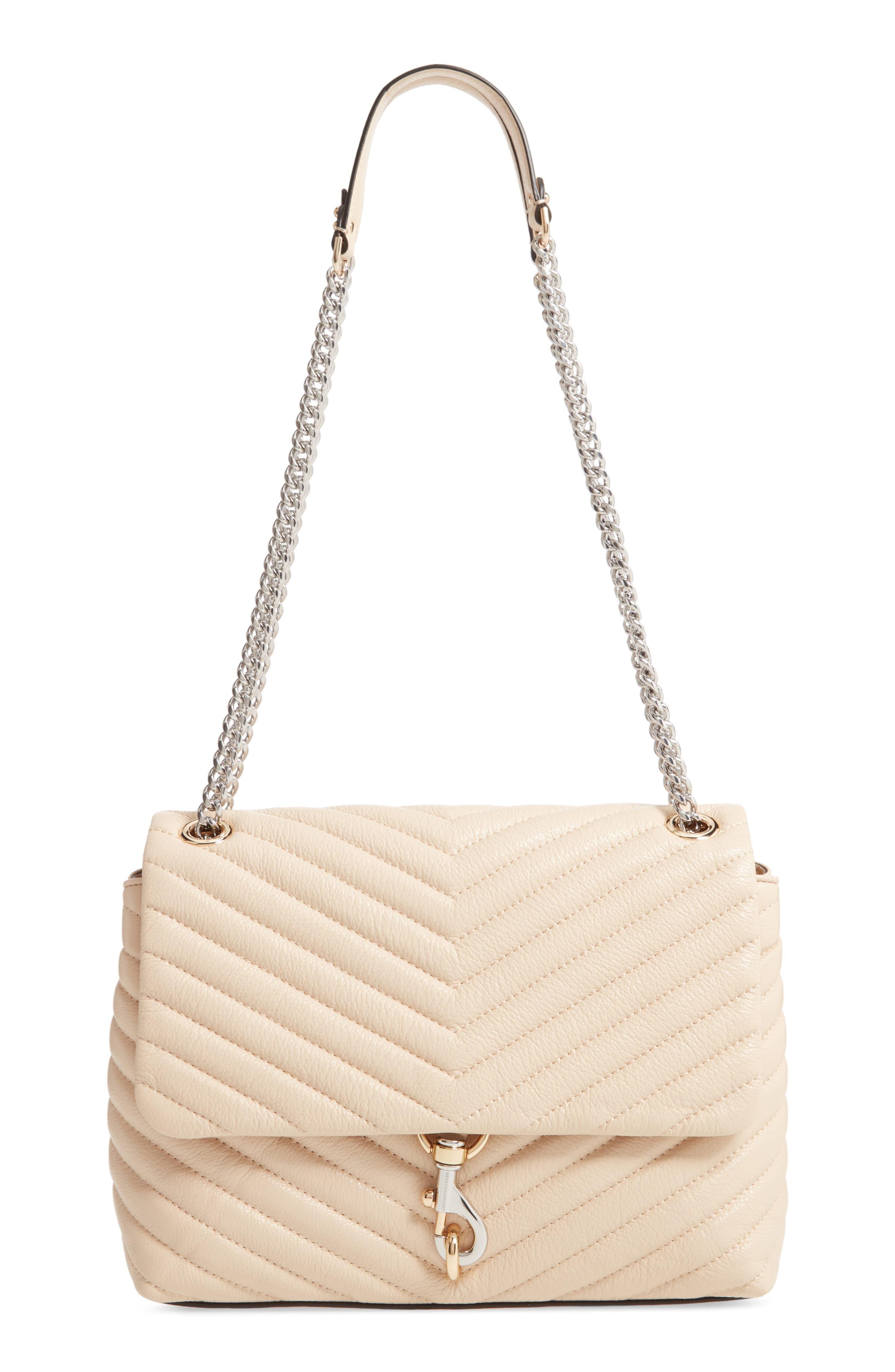 Rebecca Minkoff Edie Flap Quilted Leather Shoulder Bag IUCN Water