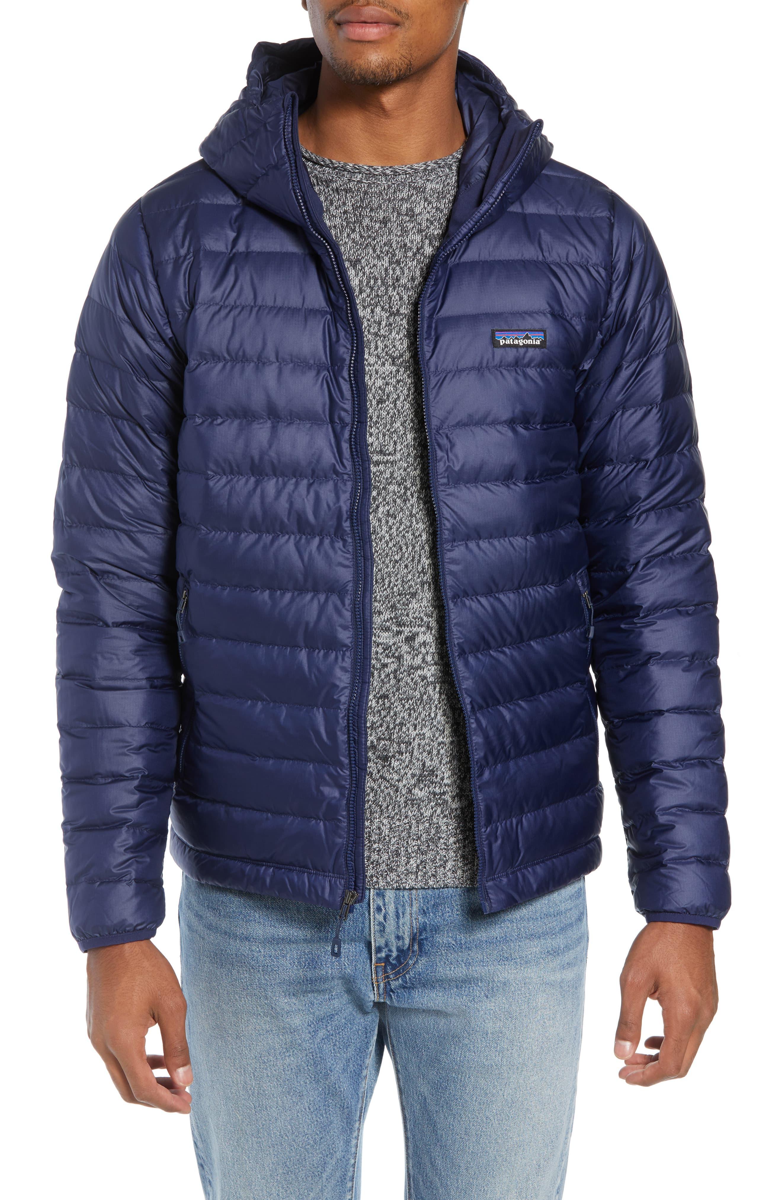 packable windproof & water resistant goose down sweater hooded jacket