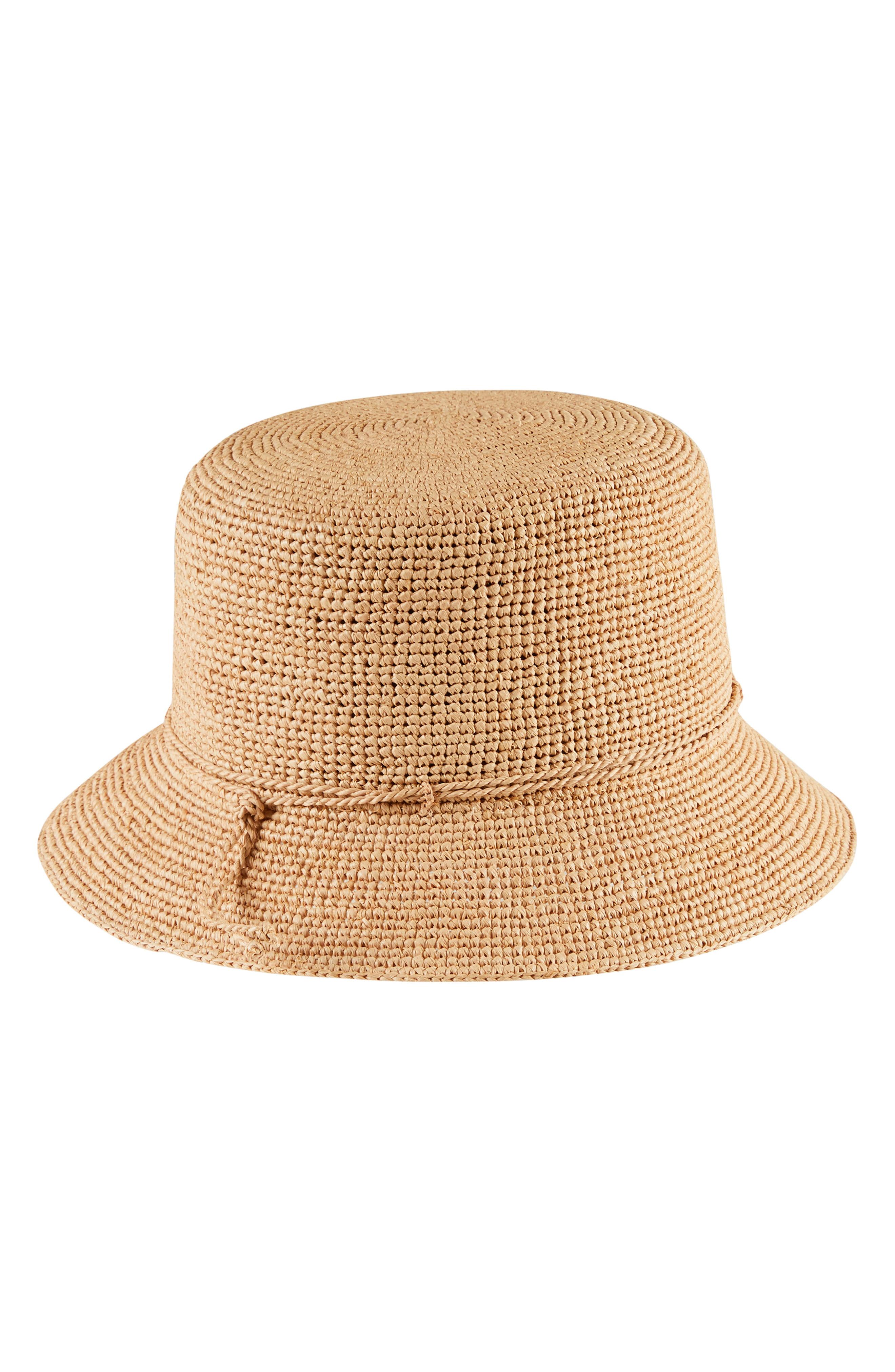 Helen Kaminski Packable Raffia Bucket Hat in Natural - Lyst