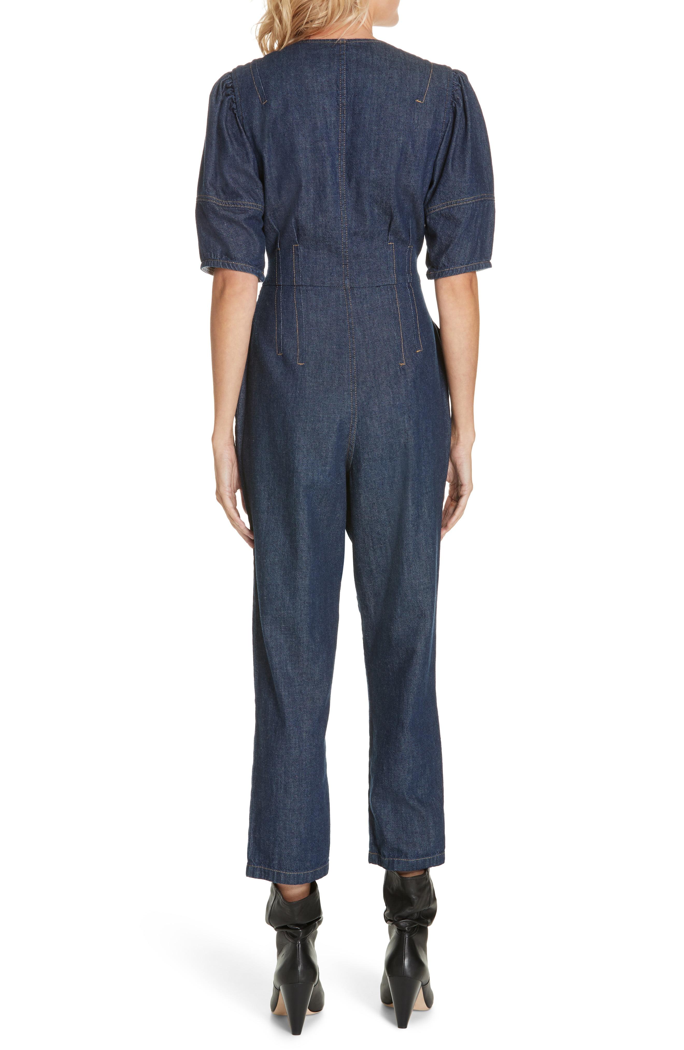 la vie rebecca taylor denim jumpsuit