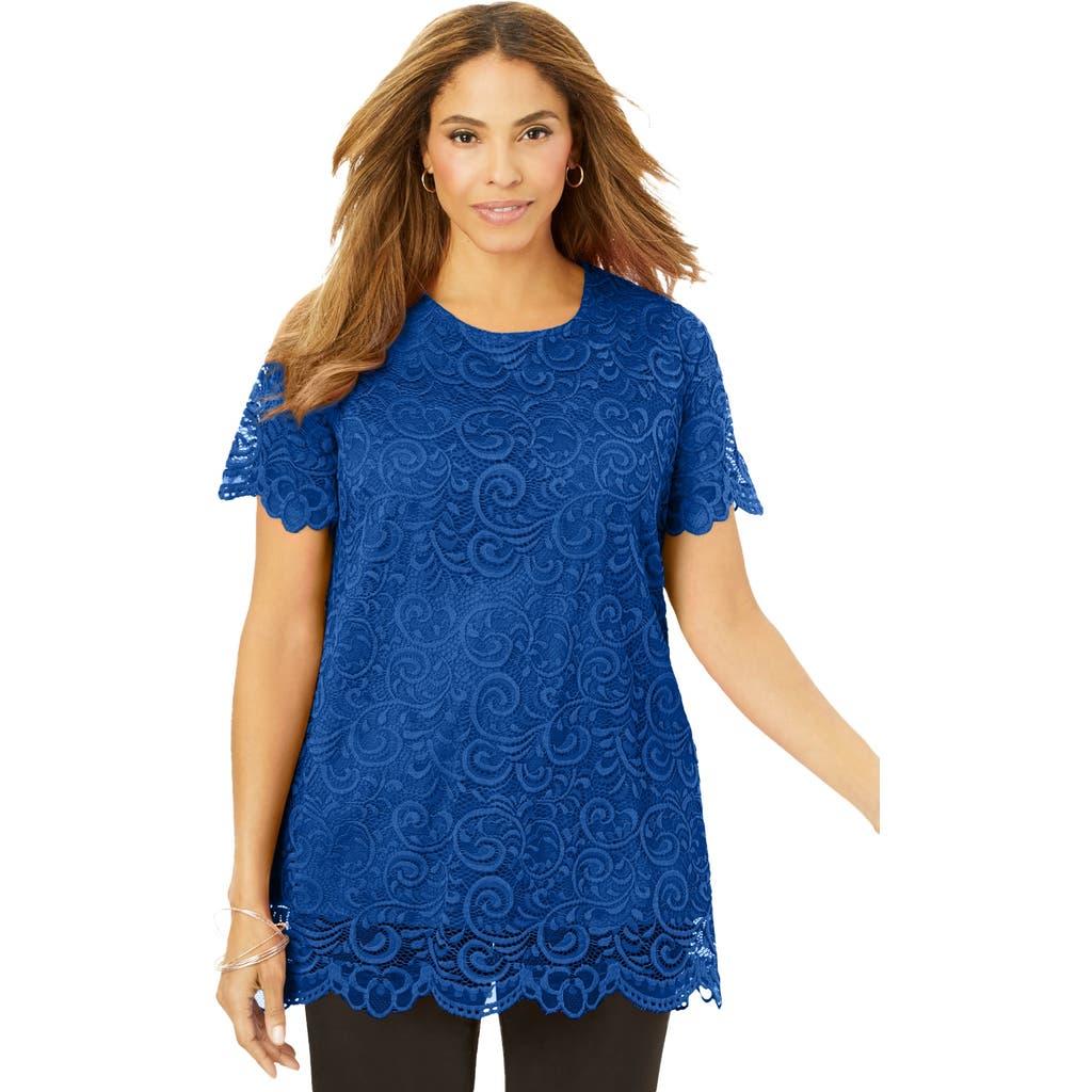 chinese dress ladies Amazon.com: Jessica London Women's Plus Size Stretch Lace Shift Dress