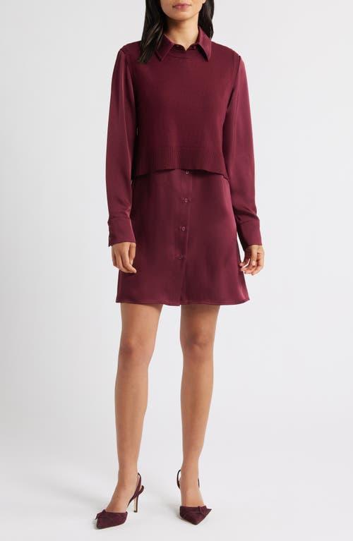 Sam Edelman Layered Mixed Media Dress | Lyst
