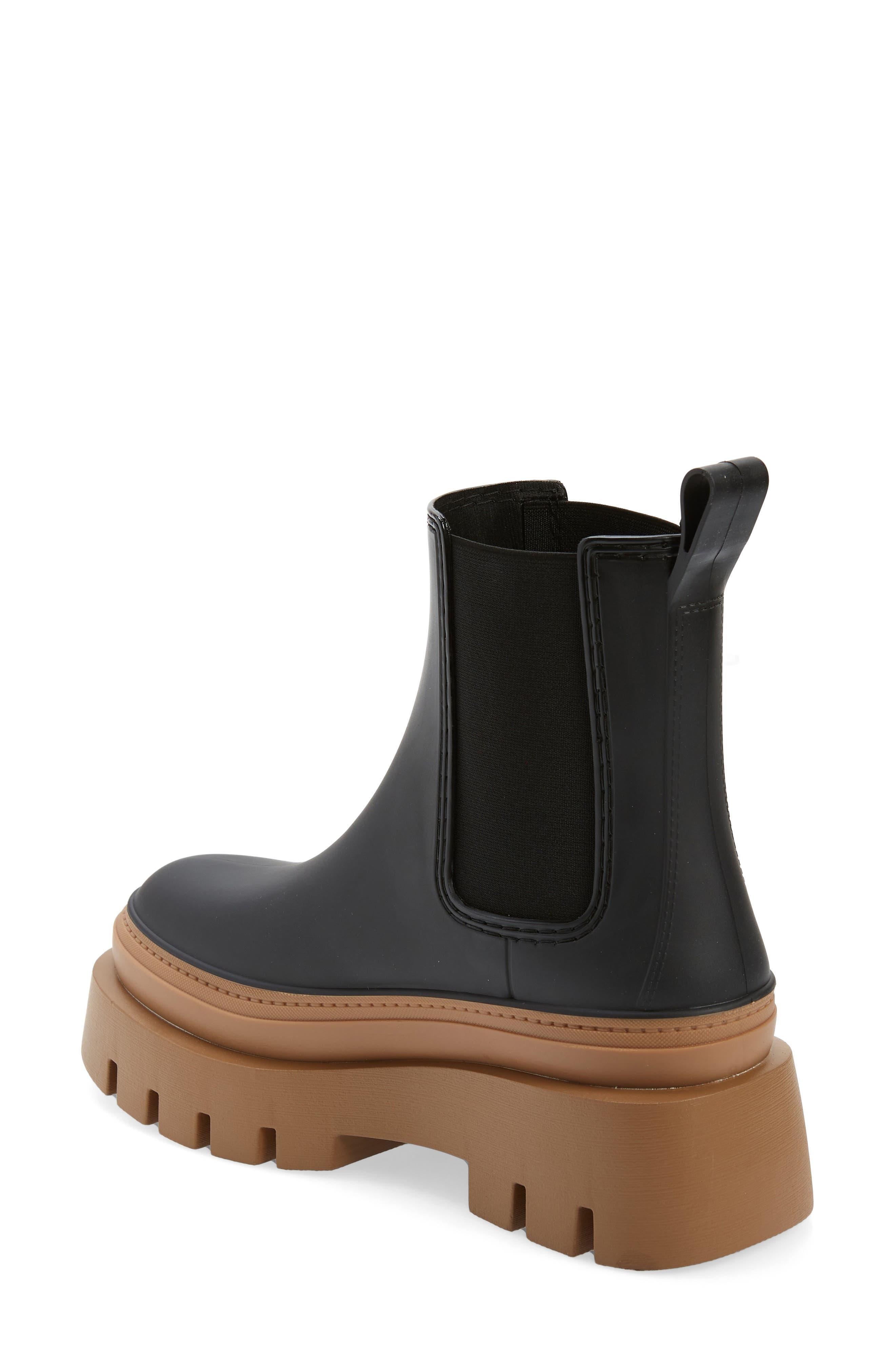 Jeffrey Campbell Rain-storm Platform Chelsea Boot in Black | Lyst