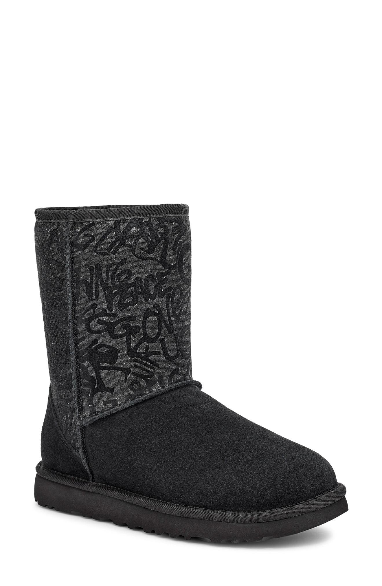 short black sparkle uggs