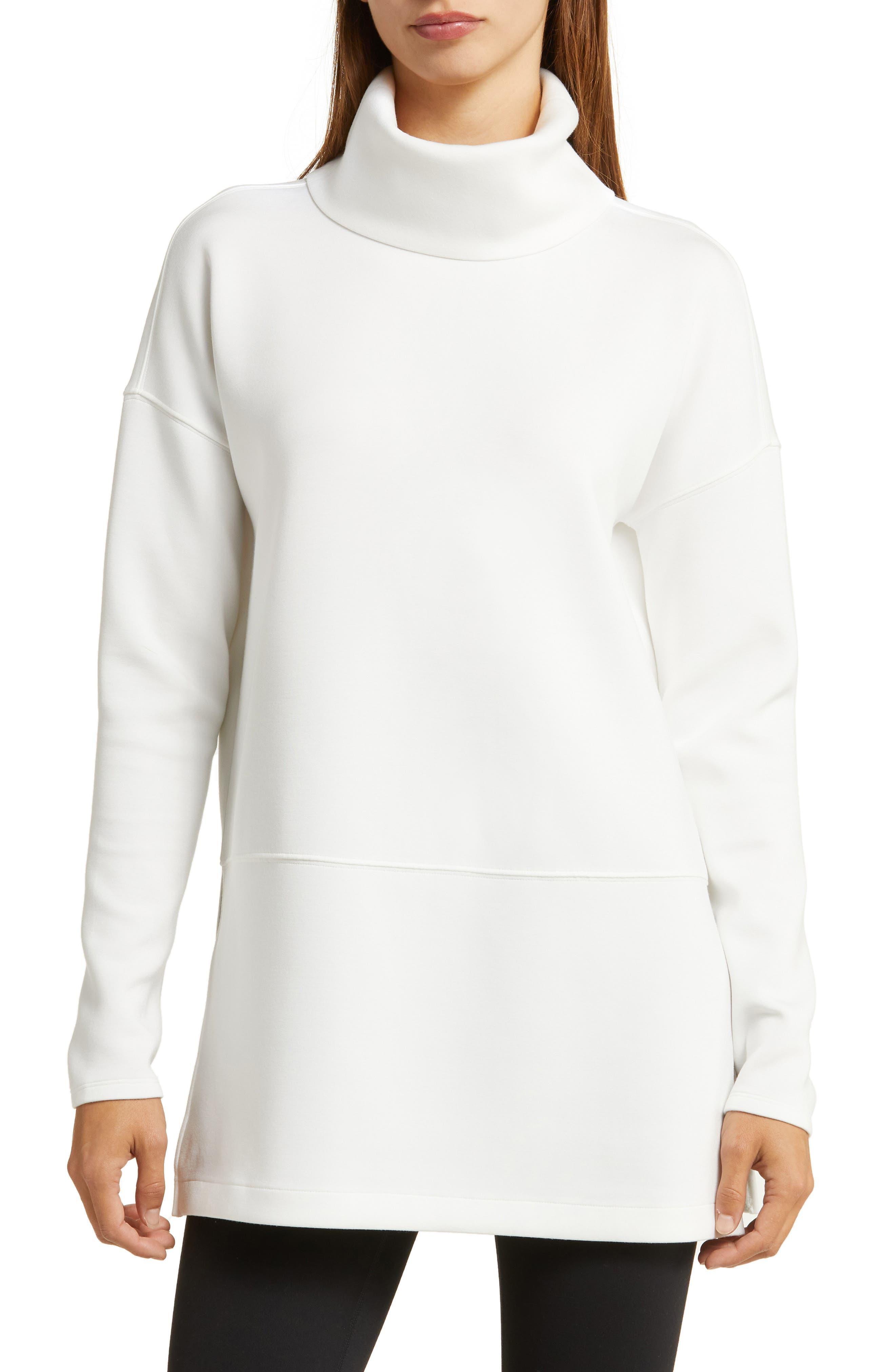 Spanx Spanx Airessentials Turtleneck Tunic in White | Lyst
