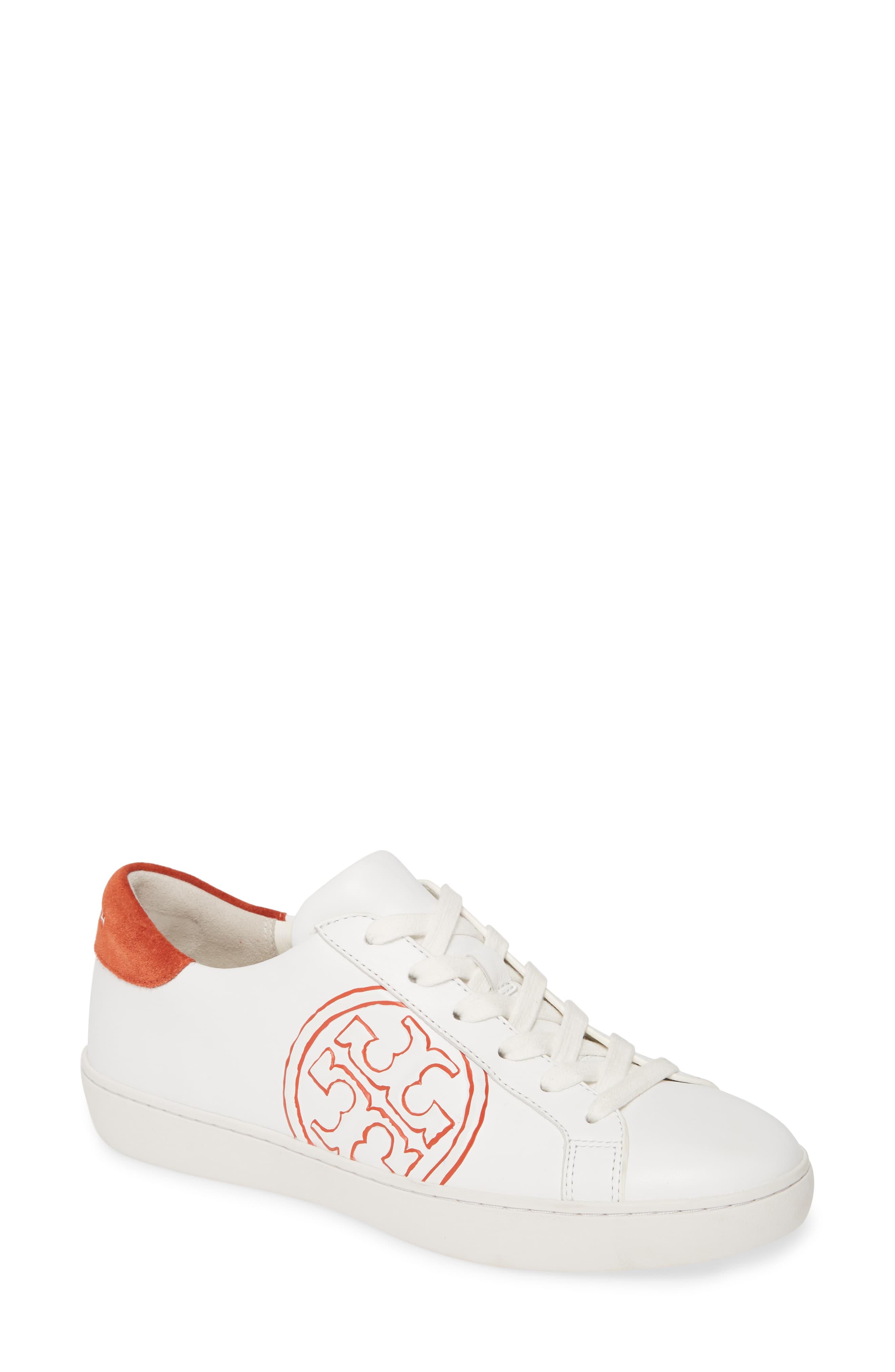 tory burch logo sneakers