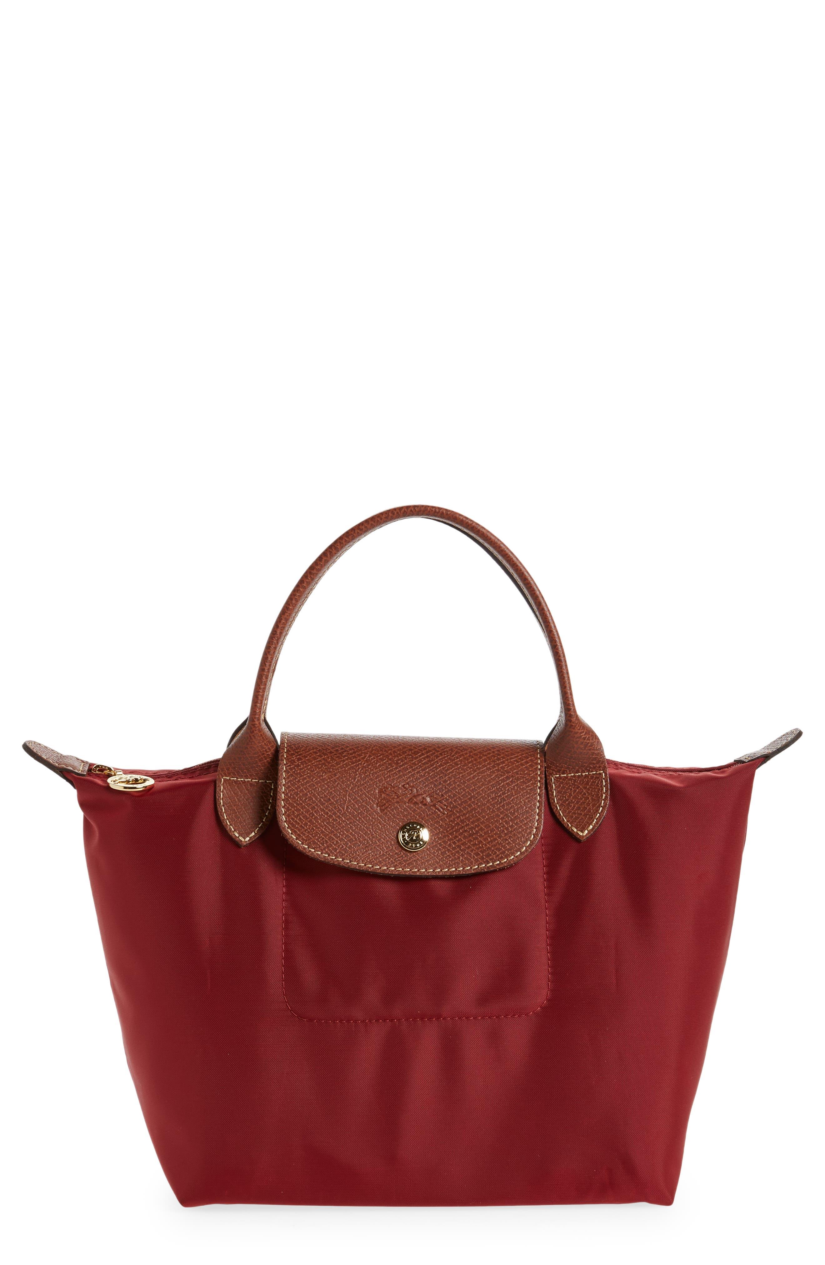 Longchamp 'mini Le Pliage' Handbag in Red Lyst