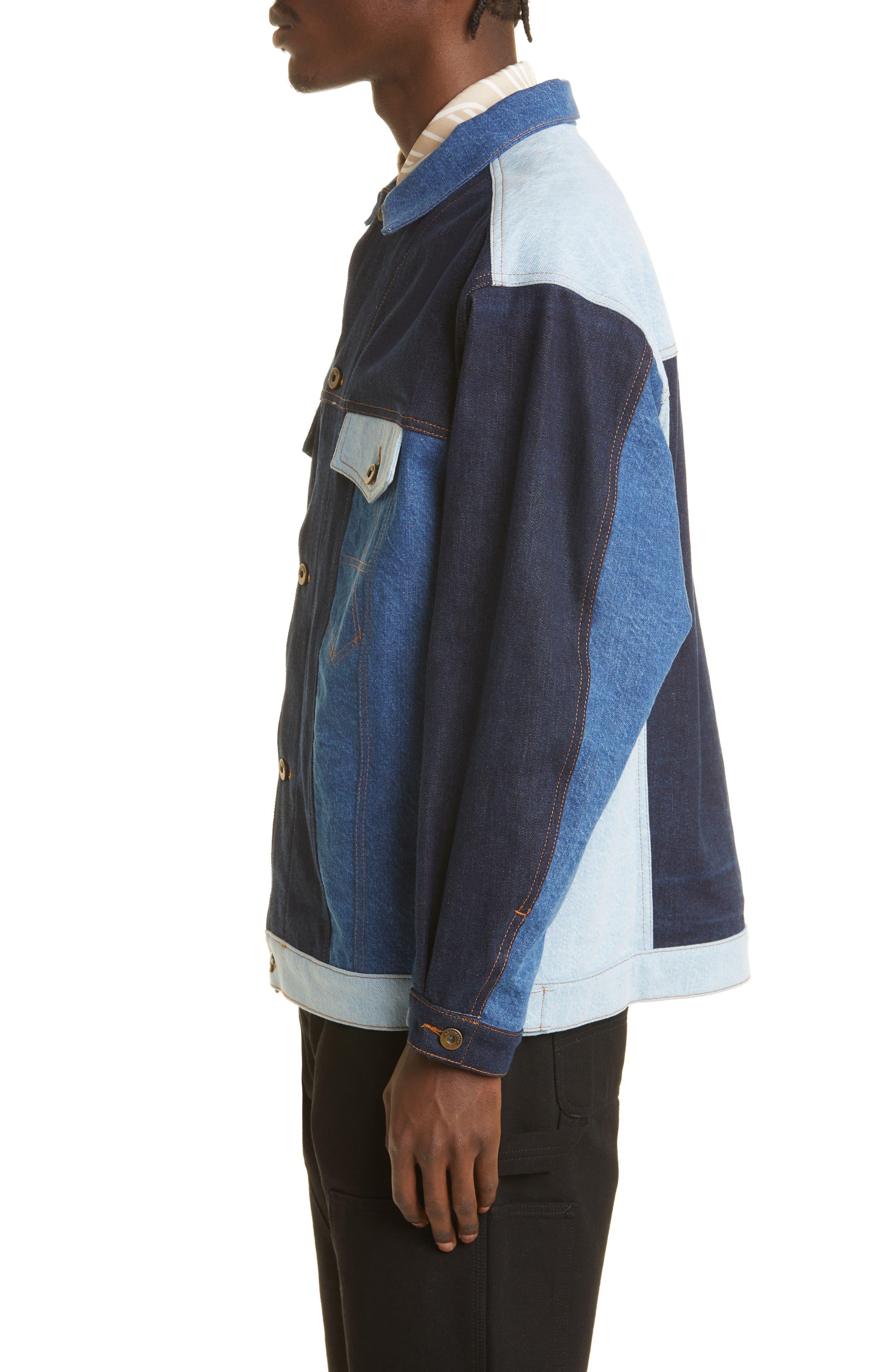 Ahluwalia Signature Rework Denim Jacket in Blue for Men | Lyst