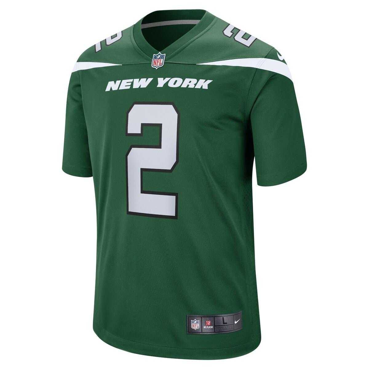 Men's Nike Aaron Rodgers Gotham Green New York Jets Game Jersey