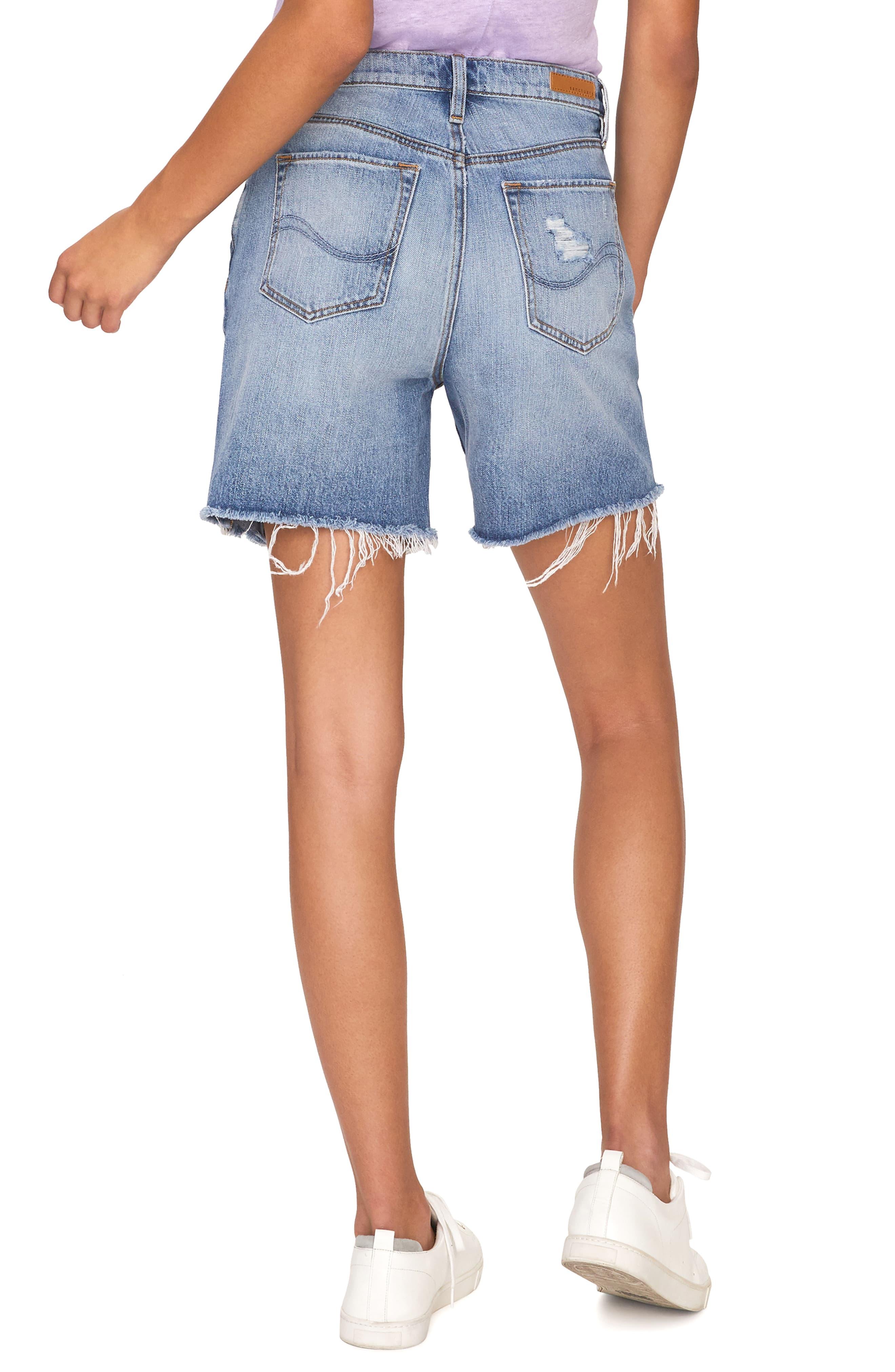 jean boy shorts
